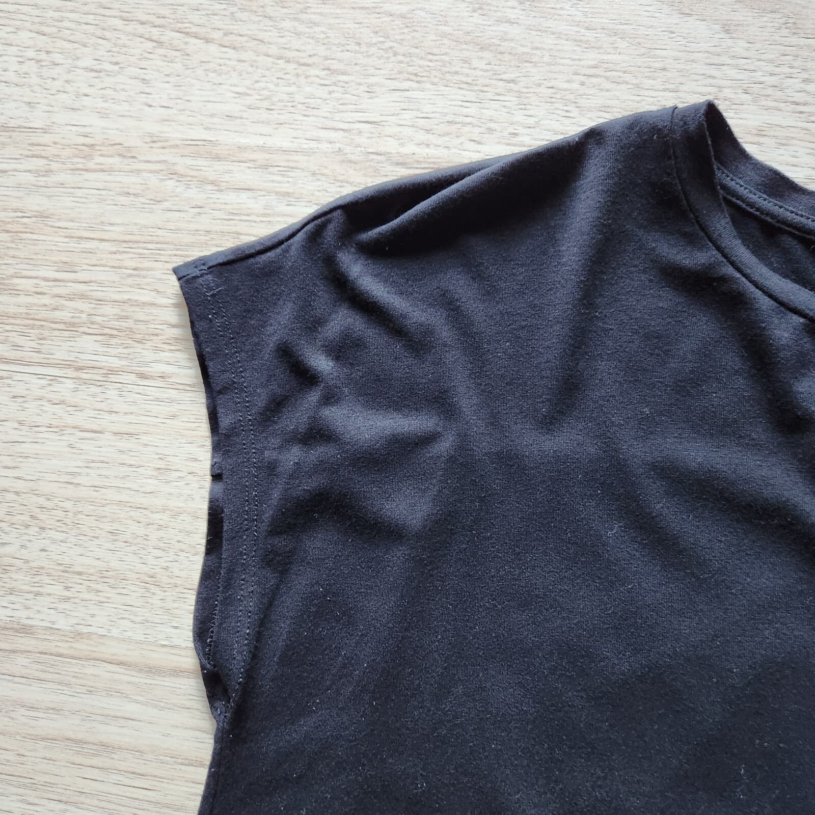 EILEEN FISHER Tunic T-Shirt Dress Boxy Viscose Jersey Cap-Sleeve Black Women's S - Thumbnail 10
