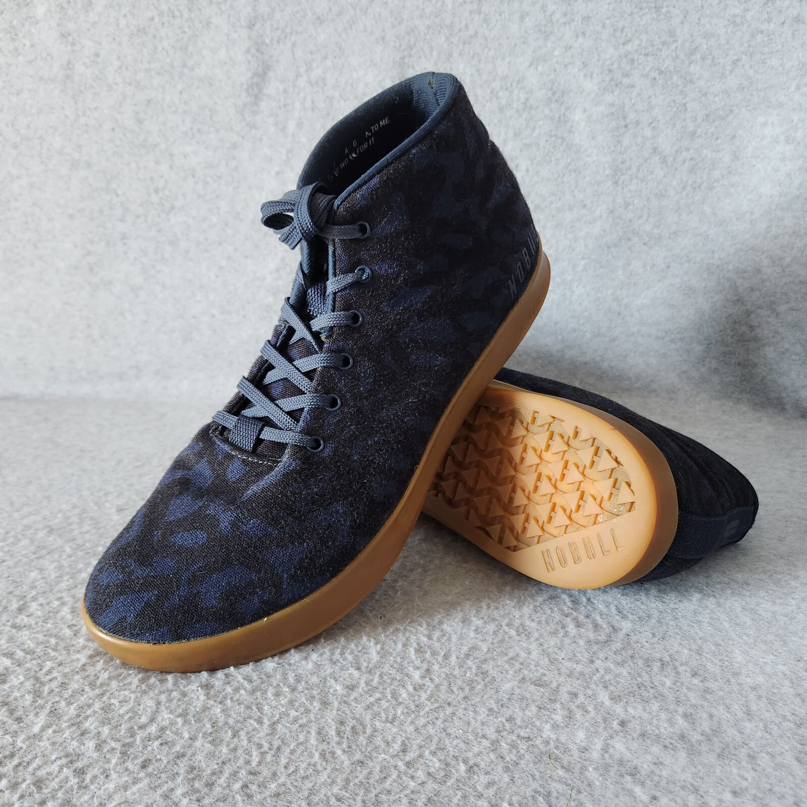 Nobull Toomey Canvas Mid Training Weightlifting Sneakers Blue Unisex USM13 W14.5 - Thumbnail 5