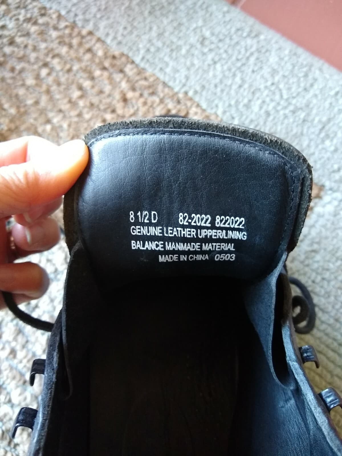 Cabela's New Men Leather Ankle Boots Vibram Sole Gumlite Black #82-2022 Sz.8.5D - Thumbnail 9