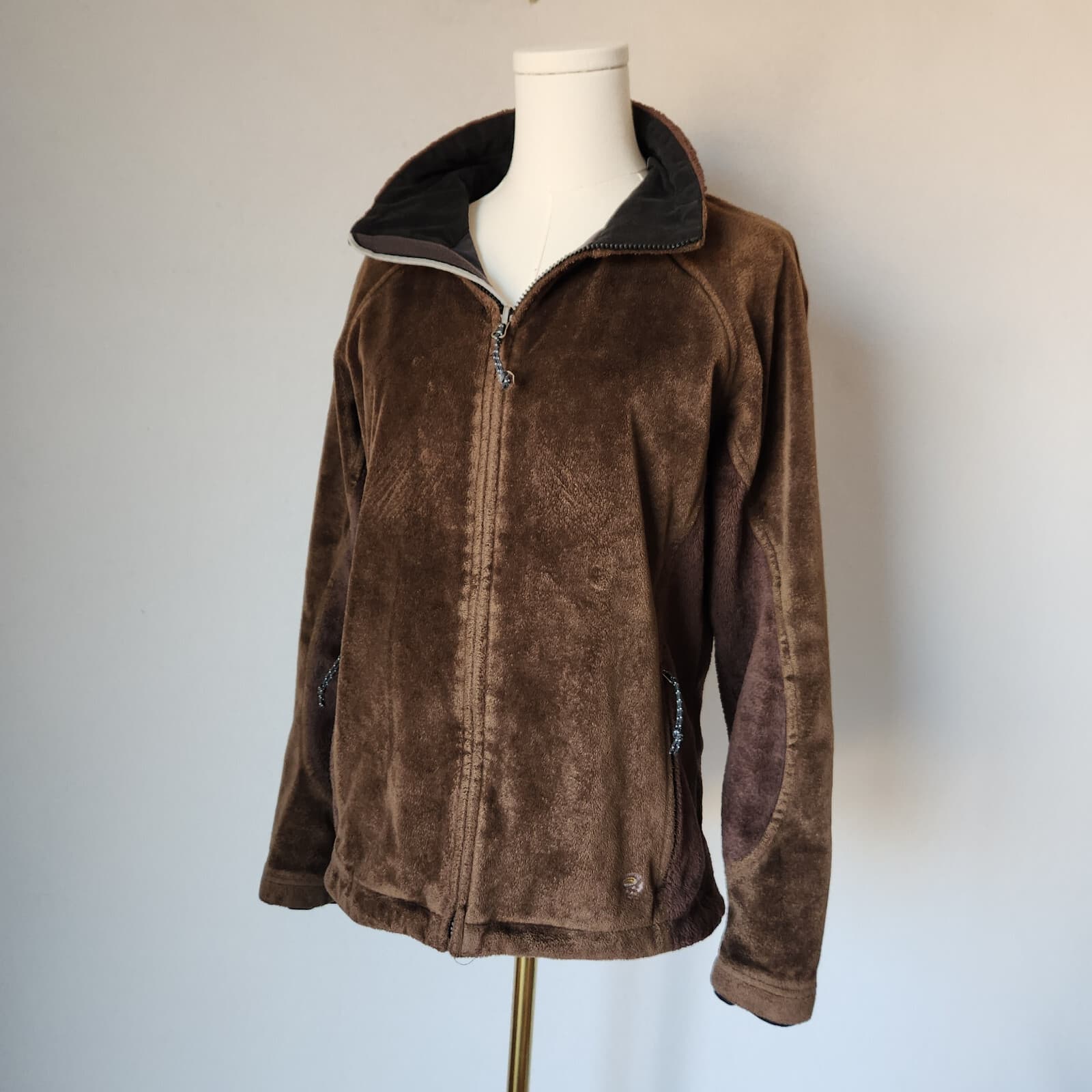 Mountain Hardwear Windstopper Fleece Full-Zip Jacket Zip-Pocket Brown Women's M - Thumbnail 5