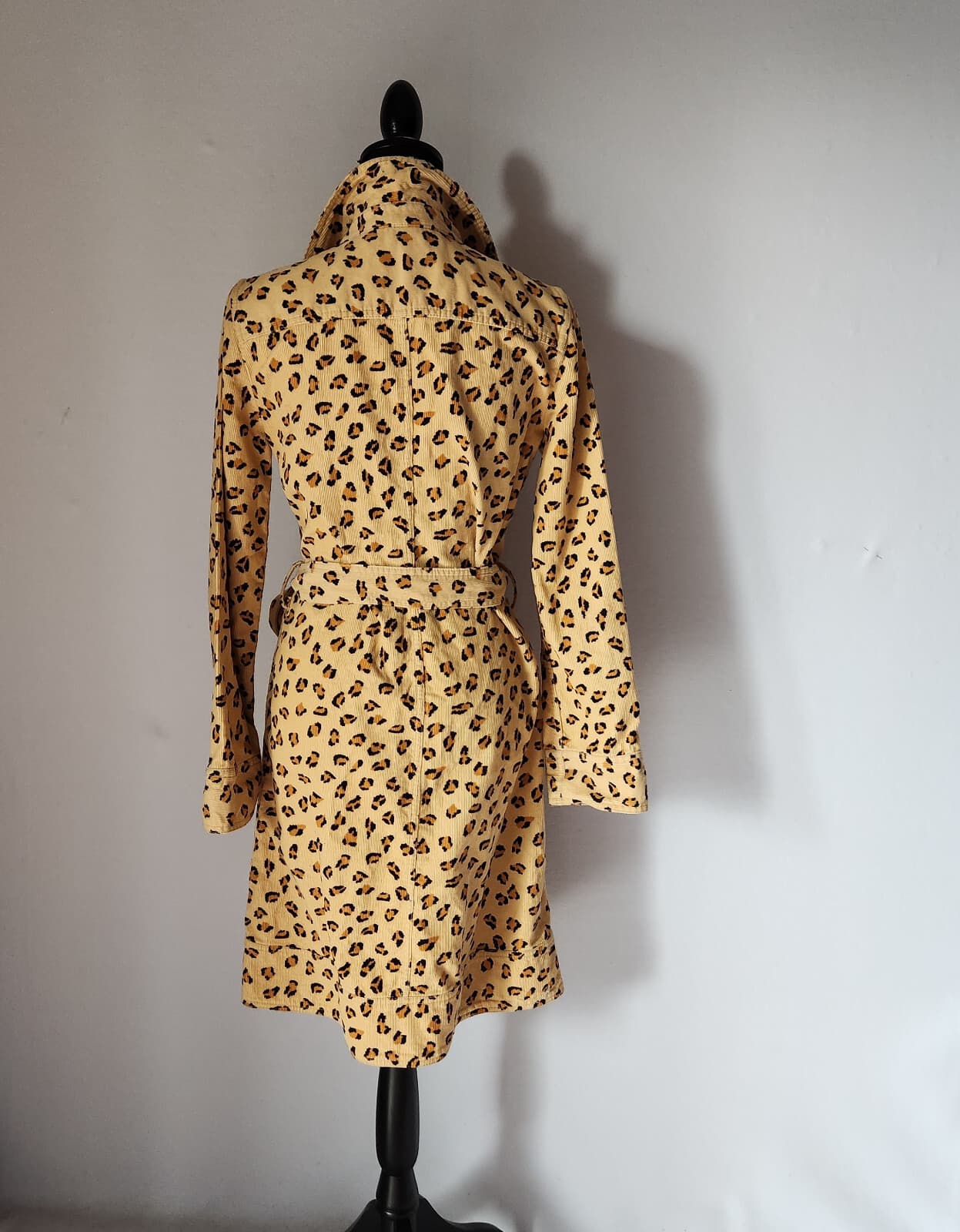 Vintage Y2K Marc Jabobs Corduroy Leopard Belted Shirt Dress/Trech Coat Sz.M - Thumbnail 5