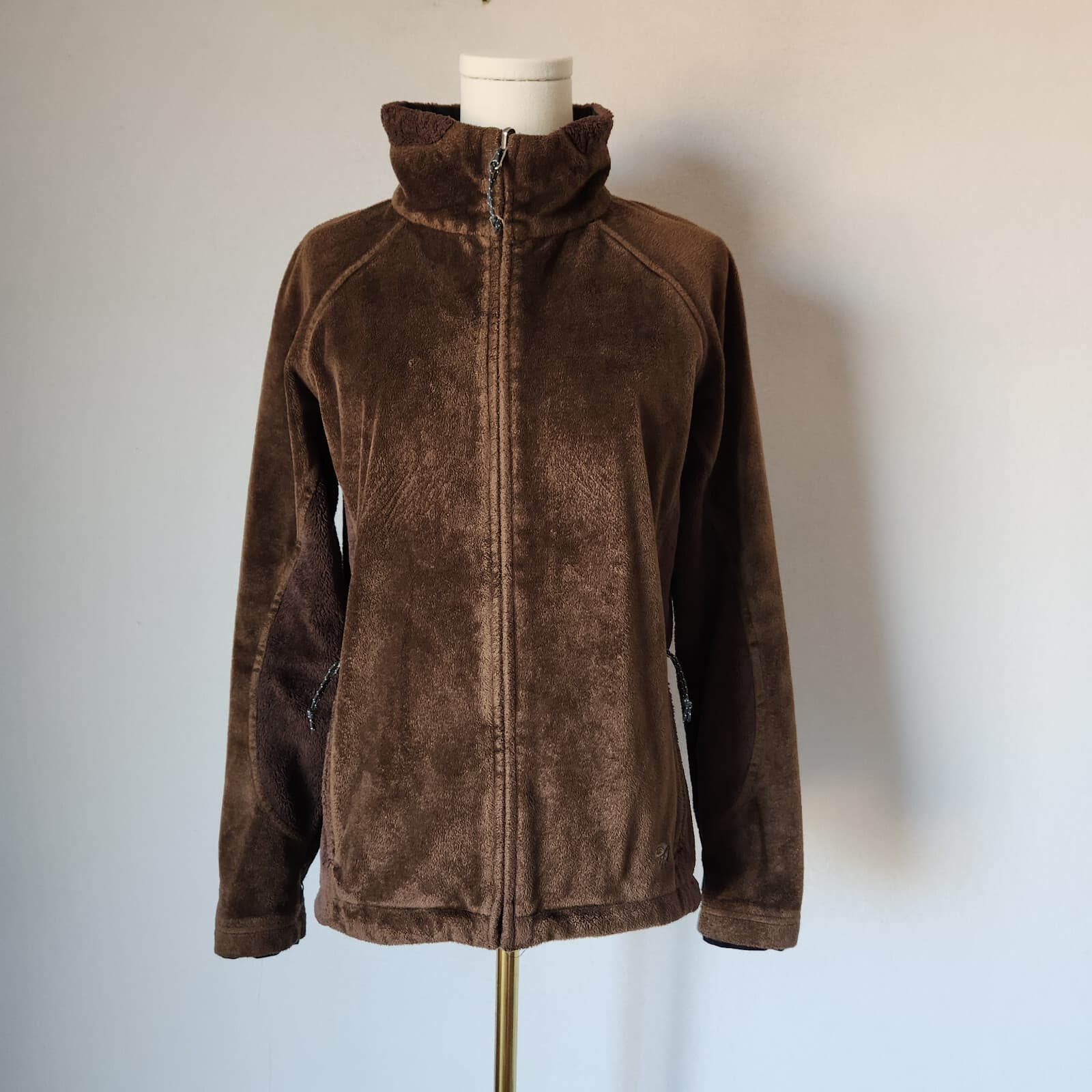 Mountain Hardwear Windstopper Fleece Full-Zip Jacket Zip-Pocket Brown Women's M - Thumbnail 2