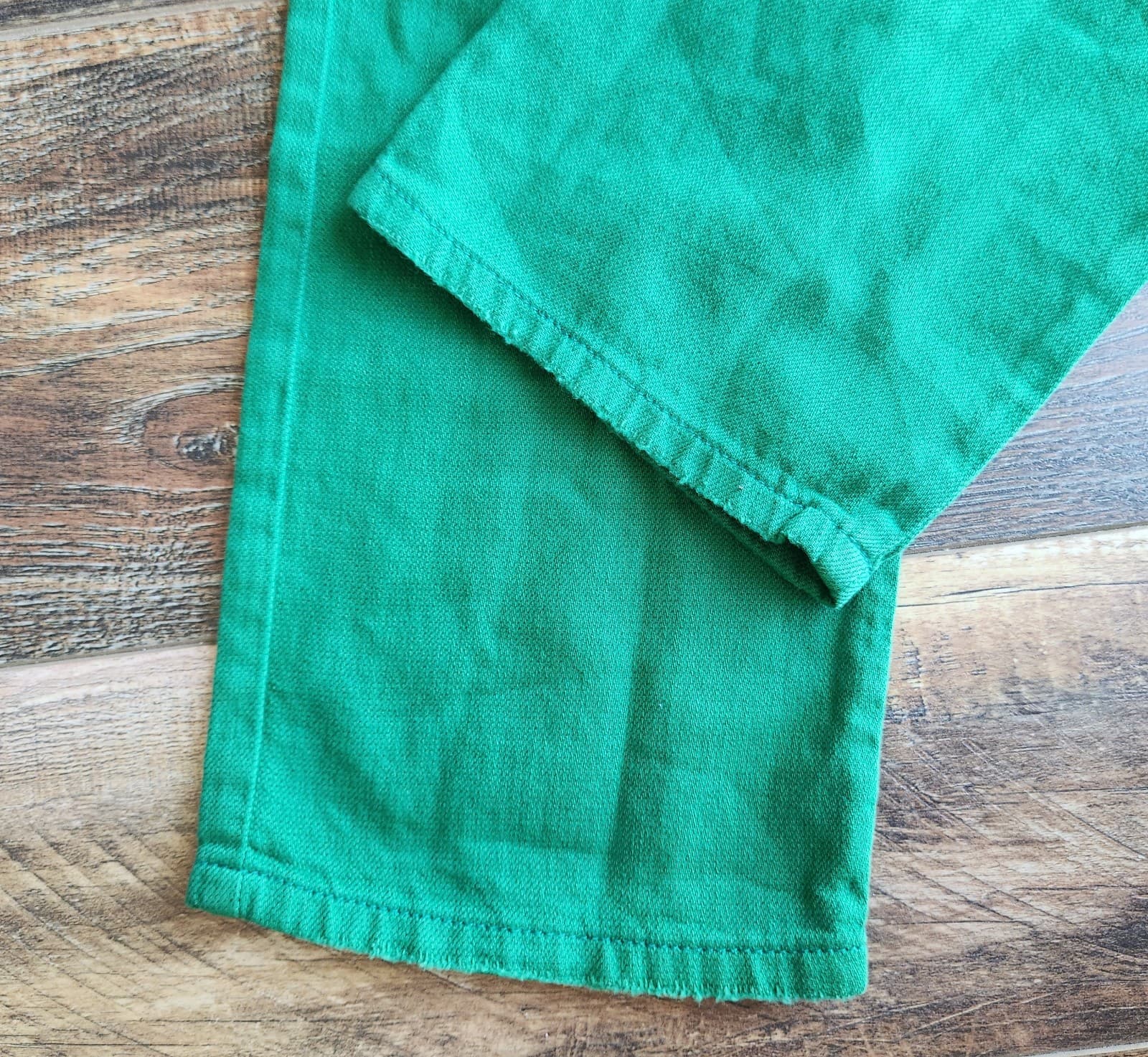 NWT Sandrine Rose Flax Blend Straight Pants Buttonfly Sapin Green Sz.28 R1013 - Thumbnail 6
