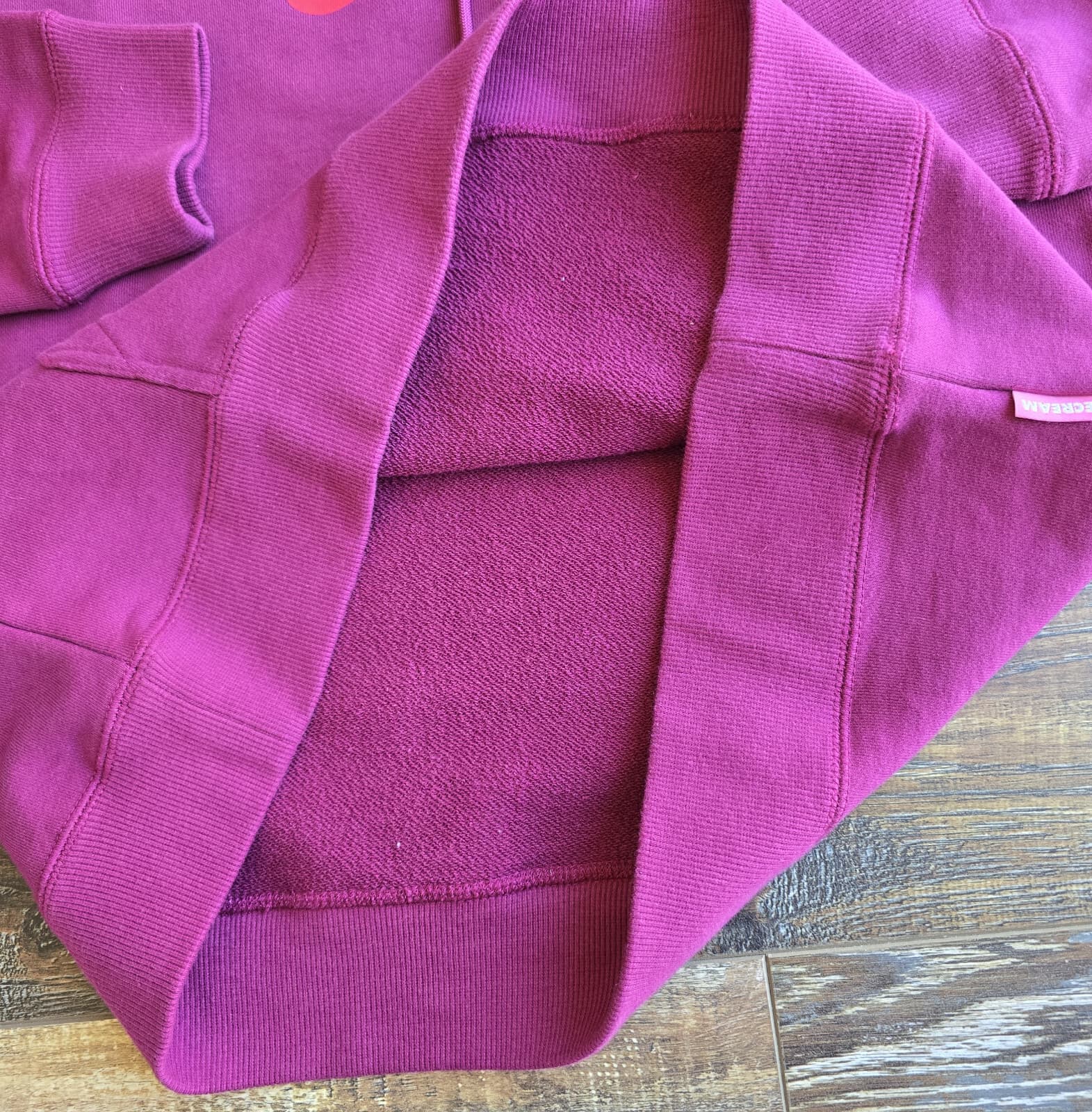 NWoT Billionaire Boys Club ICECREAM Hoodie Sweatshirt French Terry Pink Men's L - Thumbnail 9