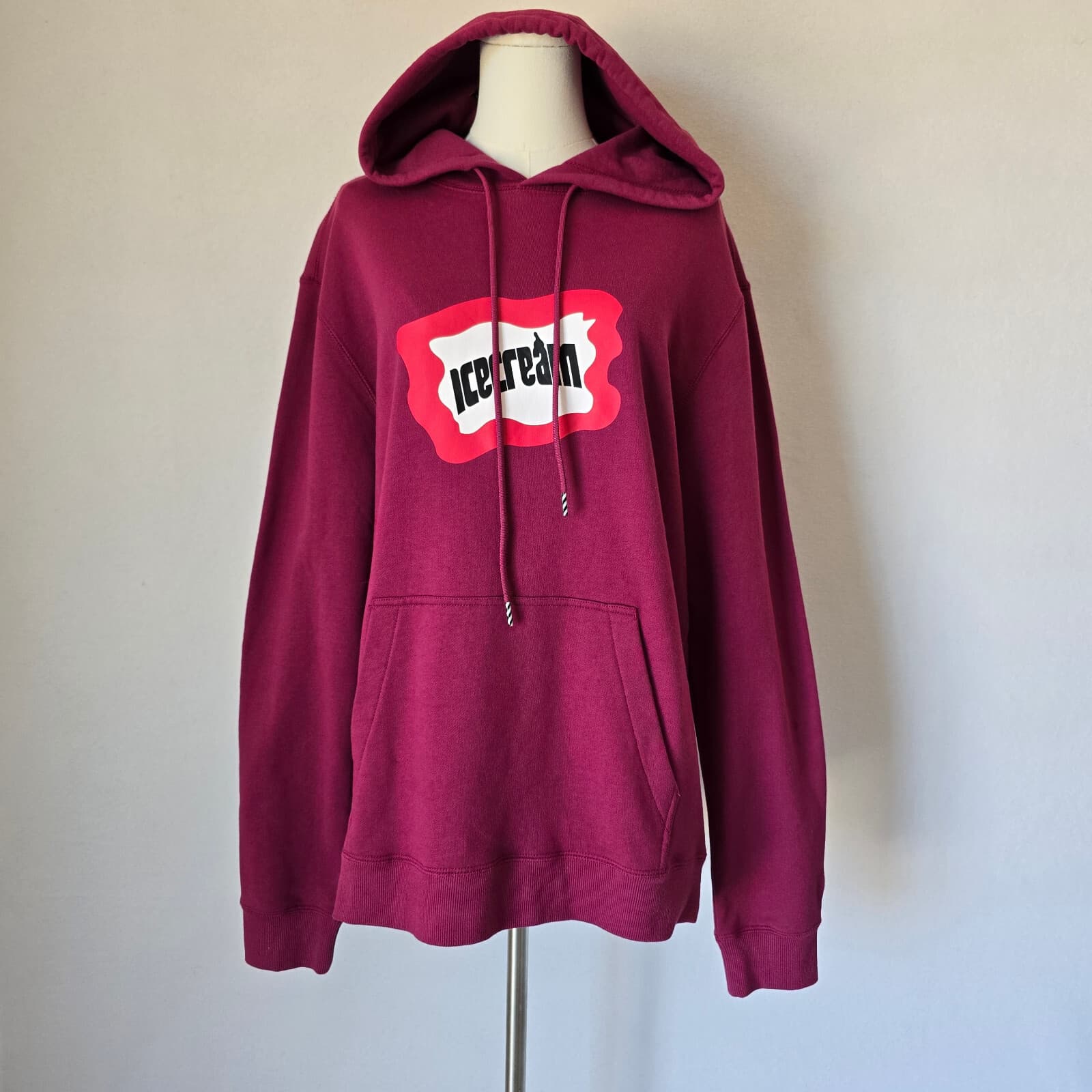 NWoT Billionaire Boys Club ICECREAM Hoodie Sweatshirt French Terry Pink Men's L - Thumbnail 3
