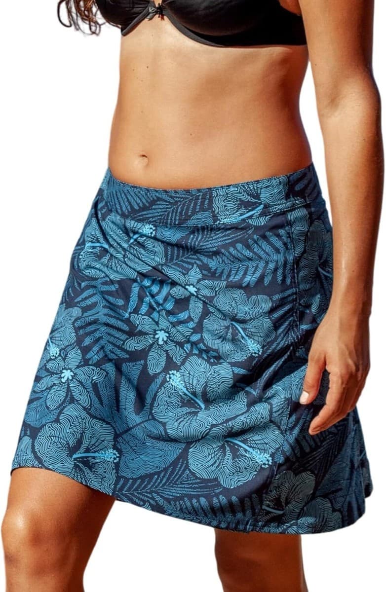 RipSkirt Hawaii Wrap Skirt Floral Maui Moonlight Wrinkle/Water Resistant Sz.L - Thumbnail 2