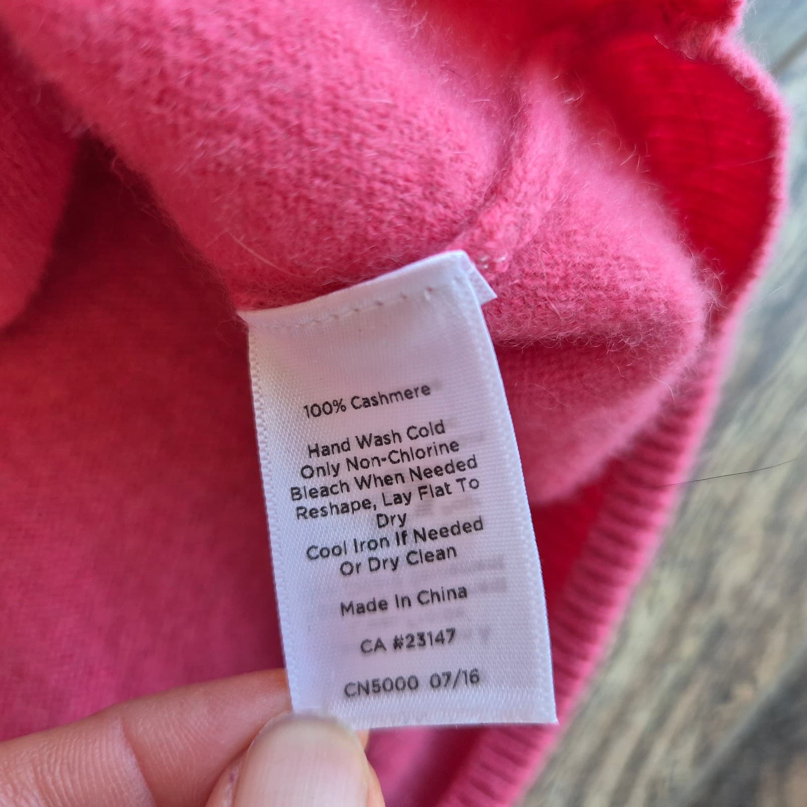 Talbots 100% Pure Cashmere Crewneck Sweater Pullover Long Sleeve Pink Women's 1X - Thumbnail 7