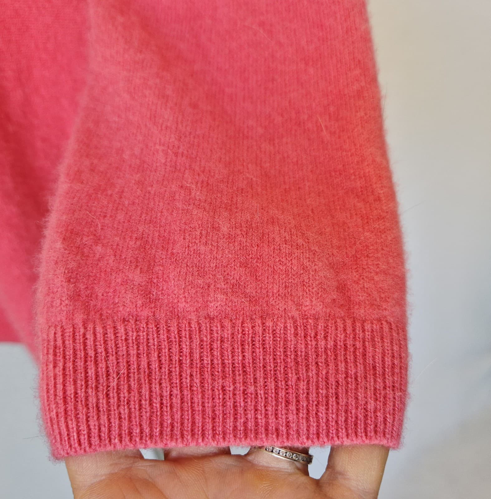 Talbots 100% Pure Cashmere Crewneck Sweater Pullover Long Sleeve Pink Women's 1X - Thumbnail 3