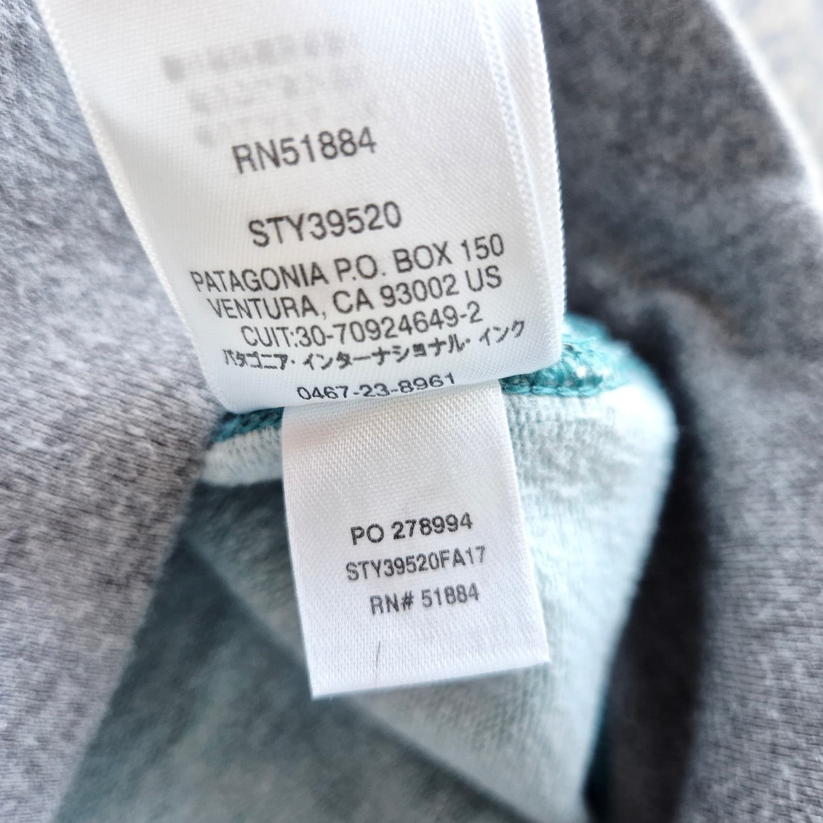 Patagonia Organic Cotton Flying Fish Midweight Fleece Crew Sweatshirt Green Sz.M - Thumbnail 12