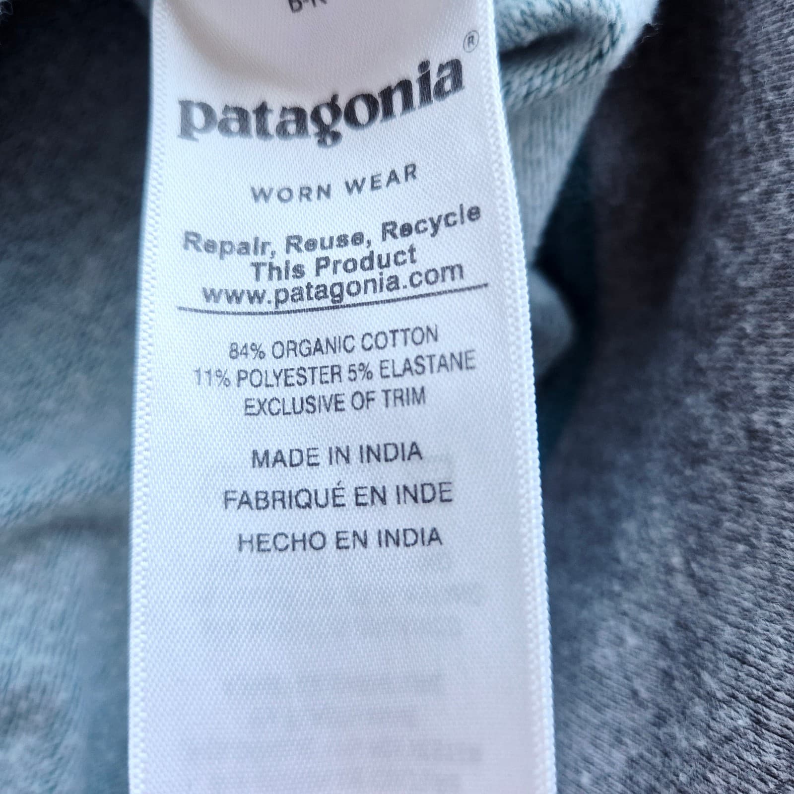 Patagonia Organic Cotton Flying Fish Midweight Fleece Crew Sweatshirt Green Sz.M - Thumbnail 11