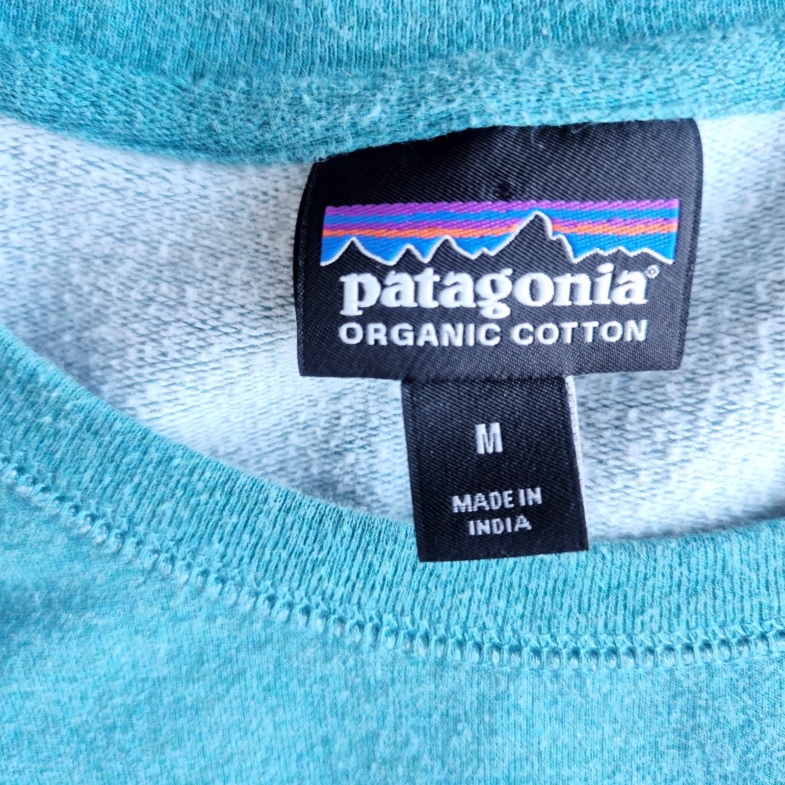 Patagonia Organic Cotton Flying Fish Midweight Fleece Crew Sweatshirt Green Sz.M - Thumbnail 10