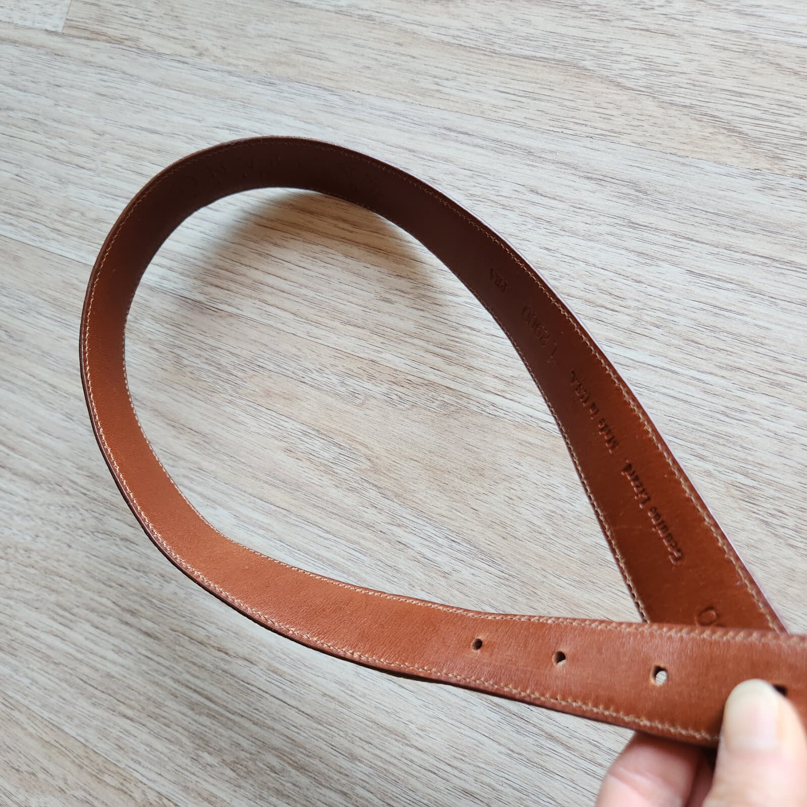 Alexander Kalifano Genuine Lizzard Made in USA 1" Belt-Strap Brown Men's 30 - Thumbnail 8