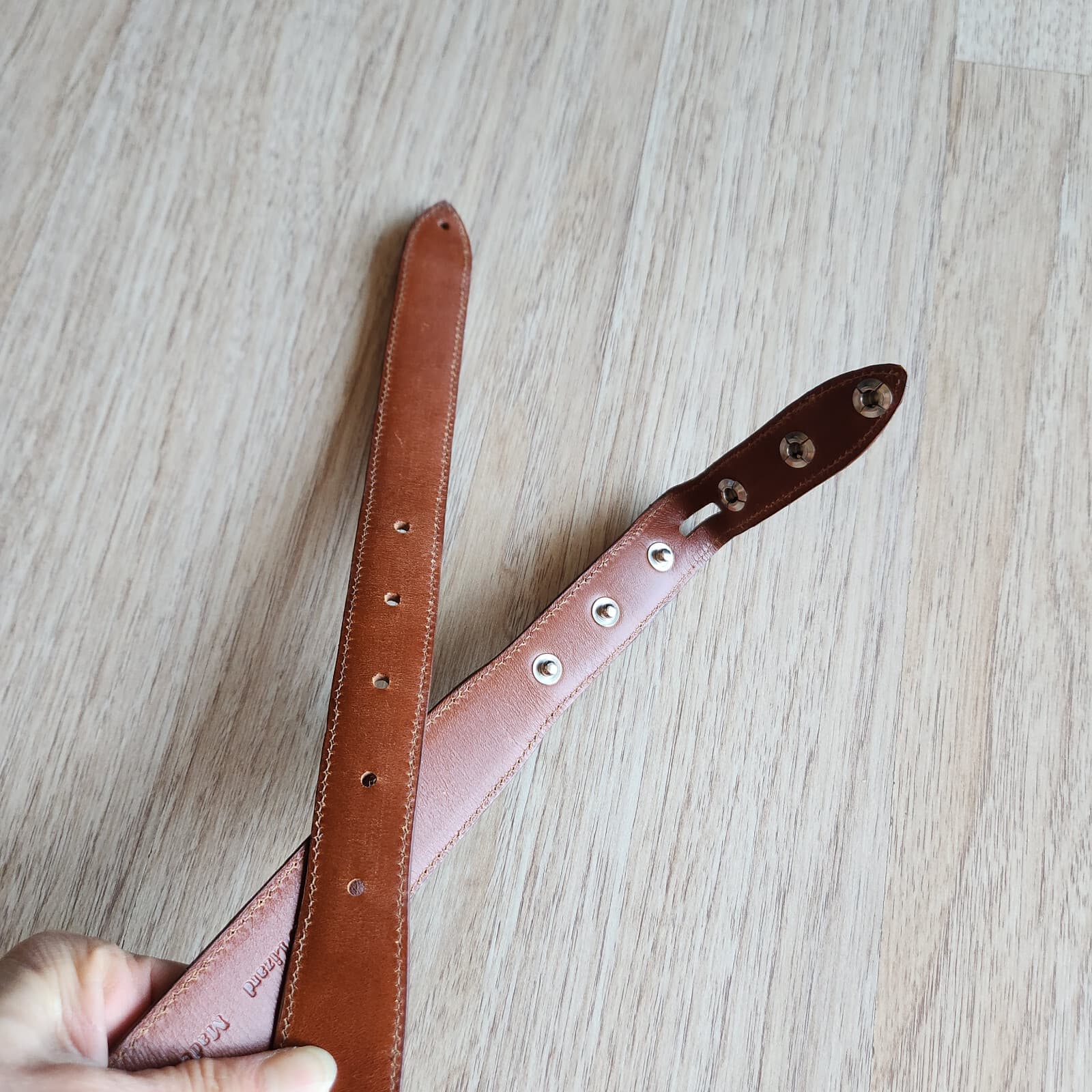 Alexander Kalifano Genuine Lizzard Made in USA 1" Belt-Strap Brown Men's 30 - Thumbnail 7