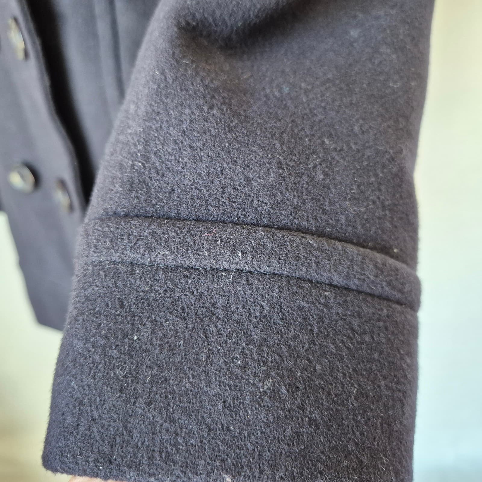 Pendleton Wool Blend Peacoat Double-Breasted Lined Pocket Navy Blue Women's M - Thumbnail 4
