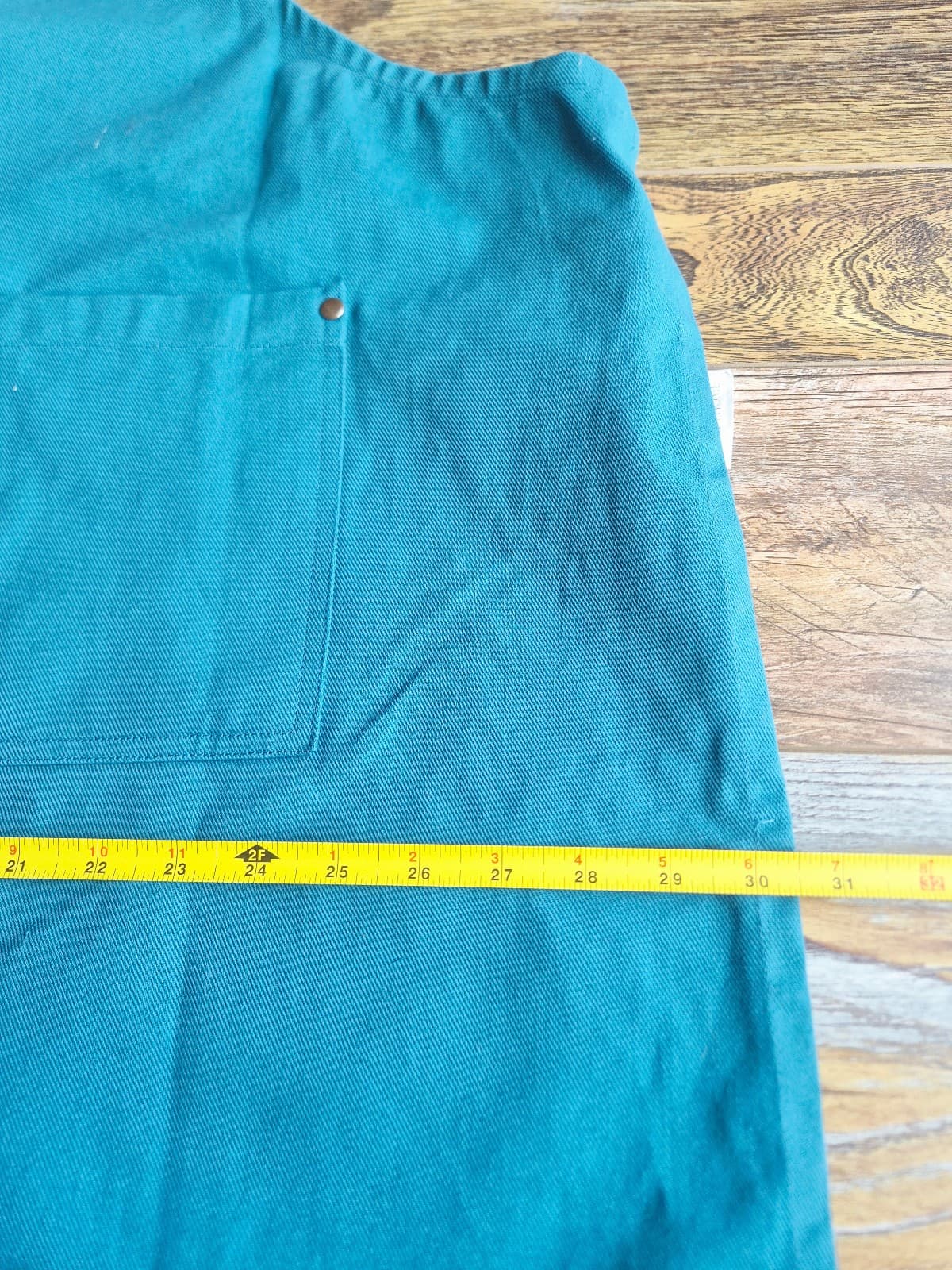 NEW KAF HOME Ayesha Curry Twill Cotton Apron Pockets Adjustable Strap Green - Thumbnail 11
