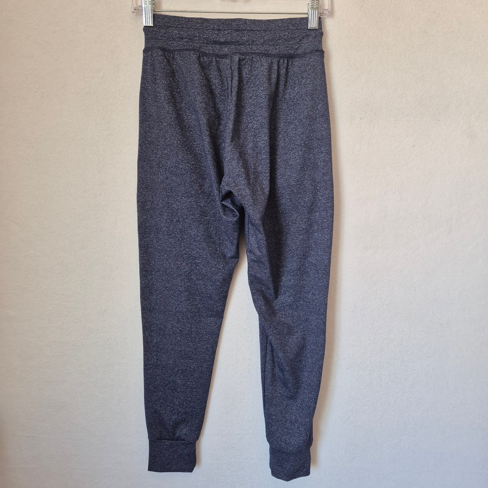 NVGTN Oxford Blue Joggers High Waist Cuffed Ankle Drawstring Pocket Women's S - Thumbnail 8
