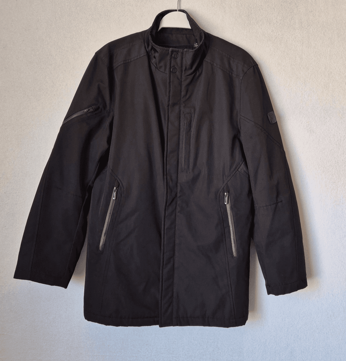 Tumi T-Tech Essential Gear Men's S Winter Jacket Insulated Zip-Snap Pocket Black - Thumbnail 3