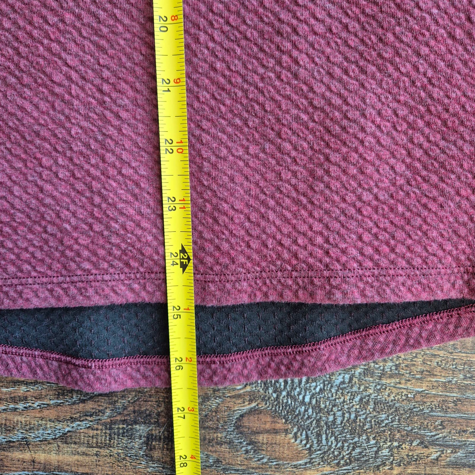 Lululemon At Ease Crew Textured Double Knit Sweatshirt Zip-Pocket Red Men's S - Thumbnail 13