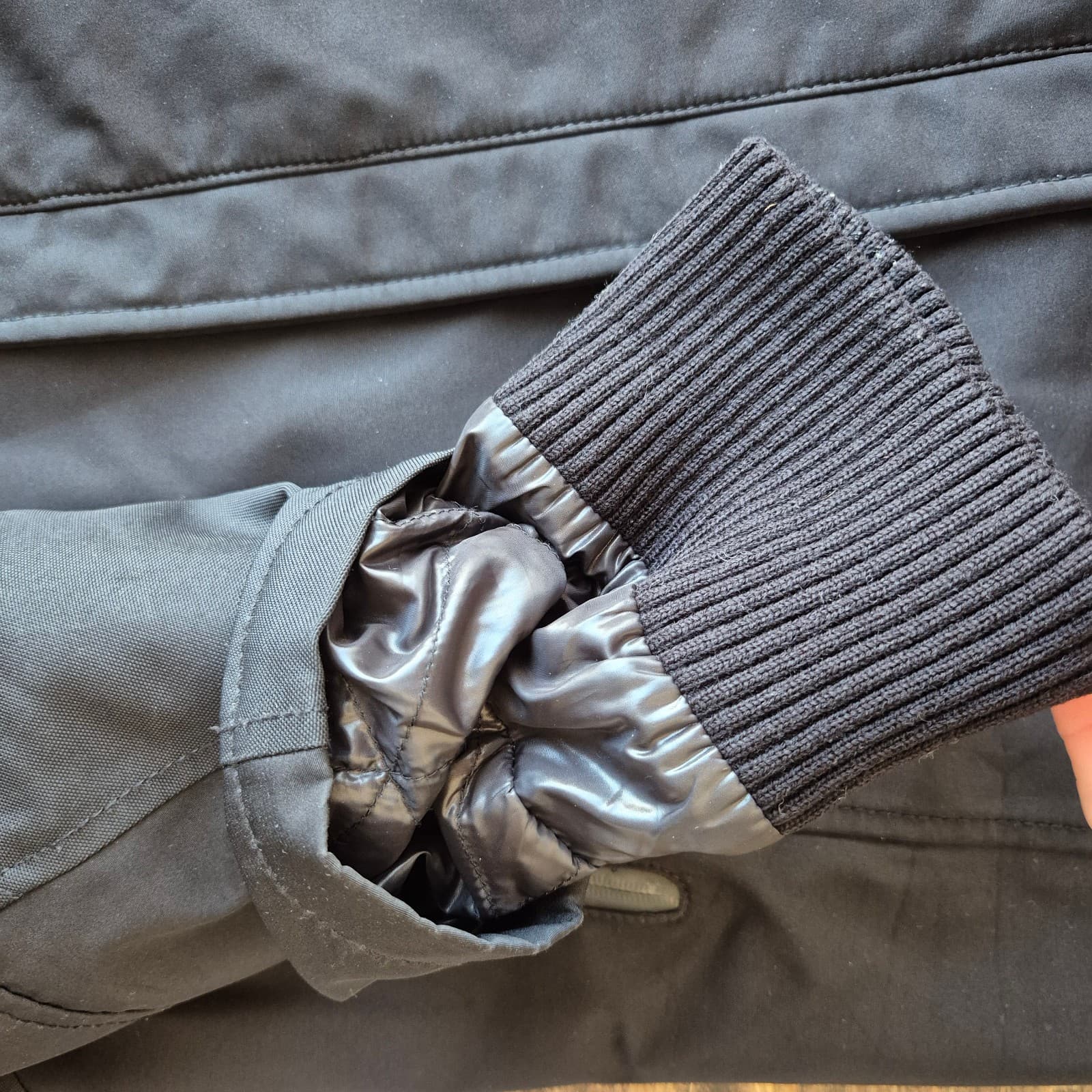 Tumi T-Tech Essential Gear Men's S Winter Jacket Insulated Zip-Snap Pocket Black - Thumbnail 8