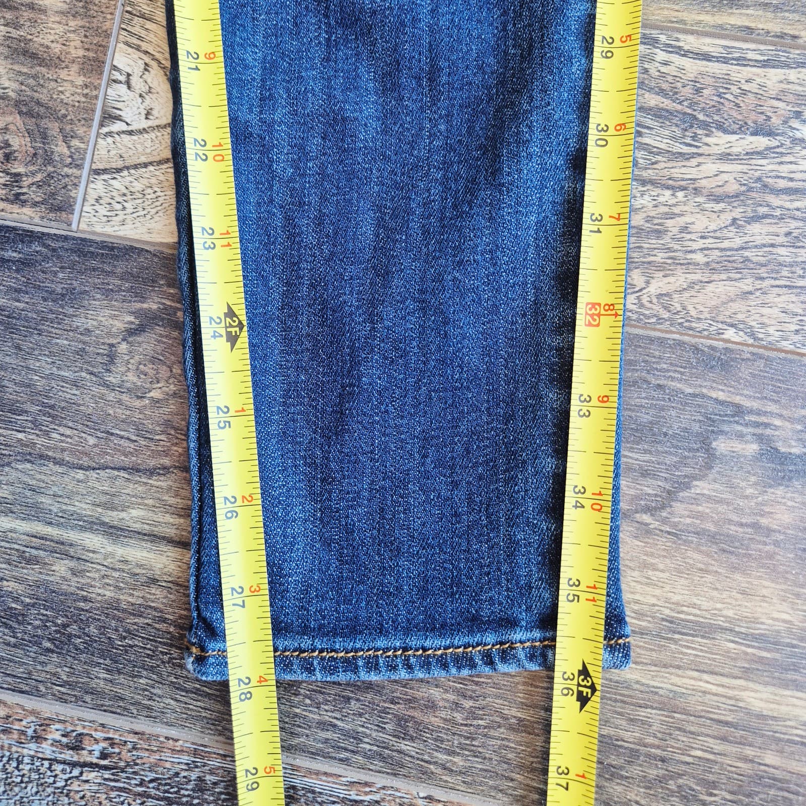 Driftwool Jackie Floral Bird Embroidered Skinny Ankle Jeans Zip Blue Women's 26 - Thumbnail 12