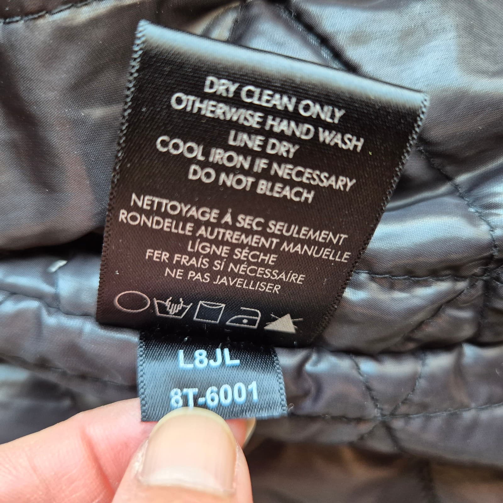 Tumi T-Tech Essential Gear Men's S Winter Jacket Insulated Zip-Snap Pocket Black - Thumbnail 12