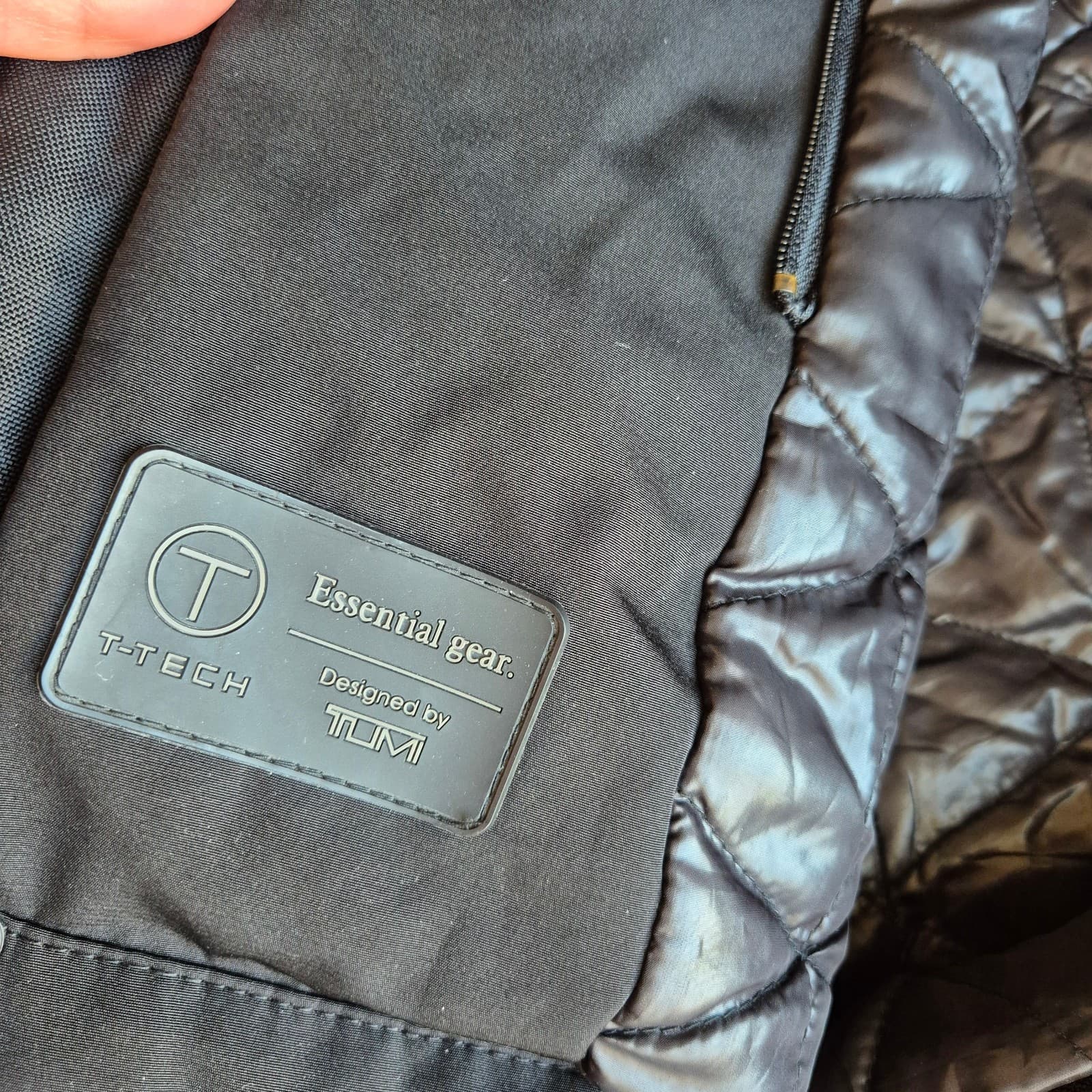 Tumi T-Tech Essential Gear Men's S Winter Jacket Insulated Zip-Snap Pocket Black - Thumbnail 13