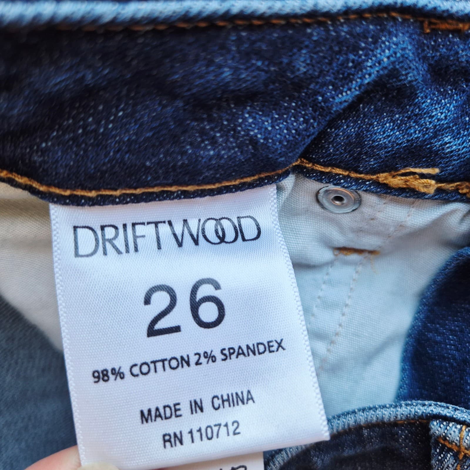 Driftwool Jackie Floral Bird Embroidered Skinny Ankle Jeans Zip Blue Women's 26 - Thumbnail 8