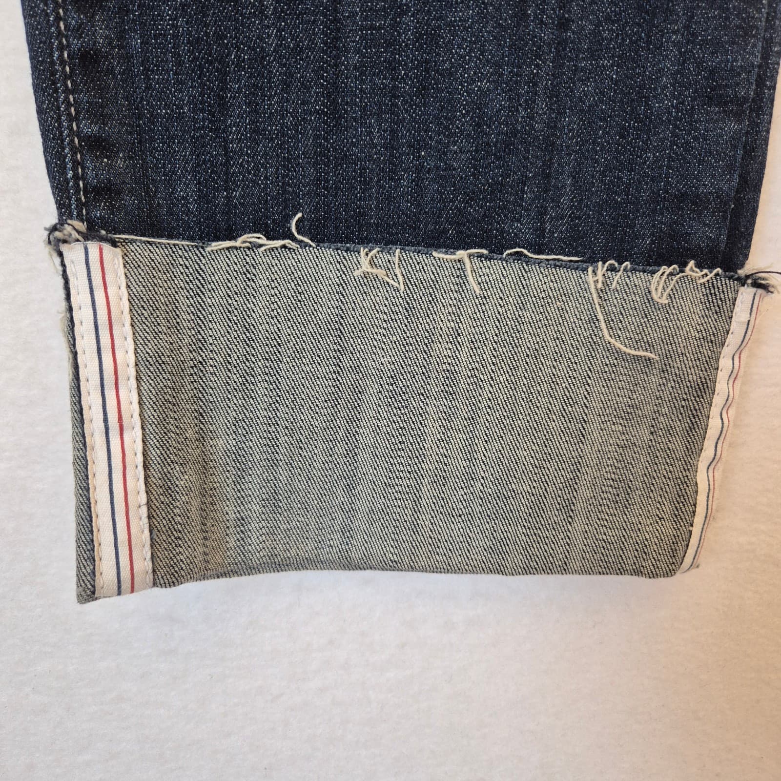Morrison Sexy Boyfriend Cuffed Cropped Jeans High Rise Dark Wash Blue Women's 25 - Thumbnail 4
