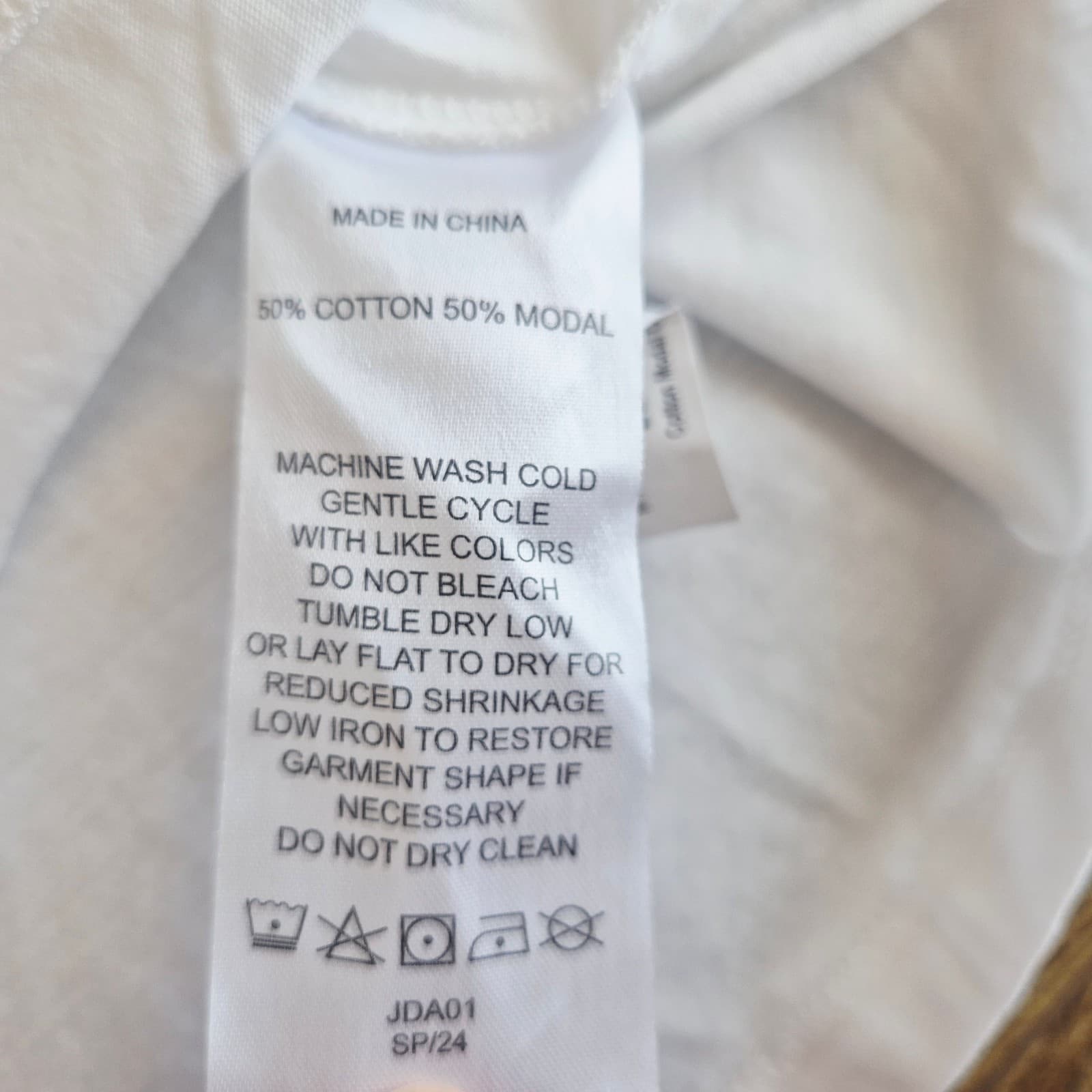 Quince Cotton Modal Crew Neck Swing T-Shirt Short Sleeve White Women's XL - Thumbnail 7