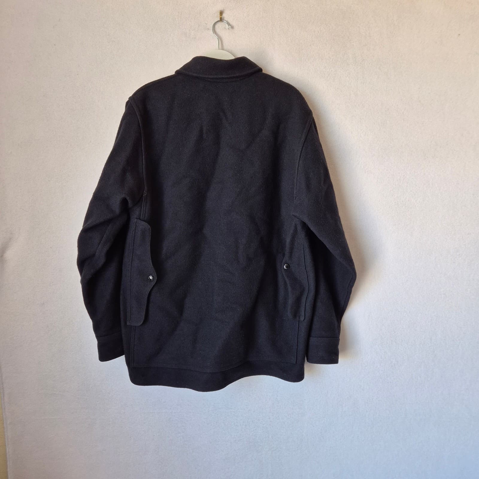 Filson Mackinaw Wool Cruiser Jacket Button Black Men's 42 Made in USA Style 110 - Thumbnail 7