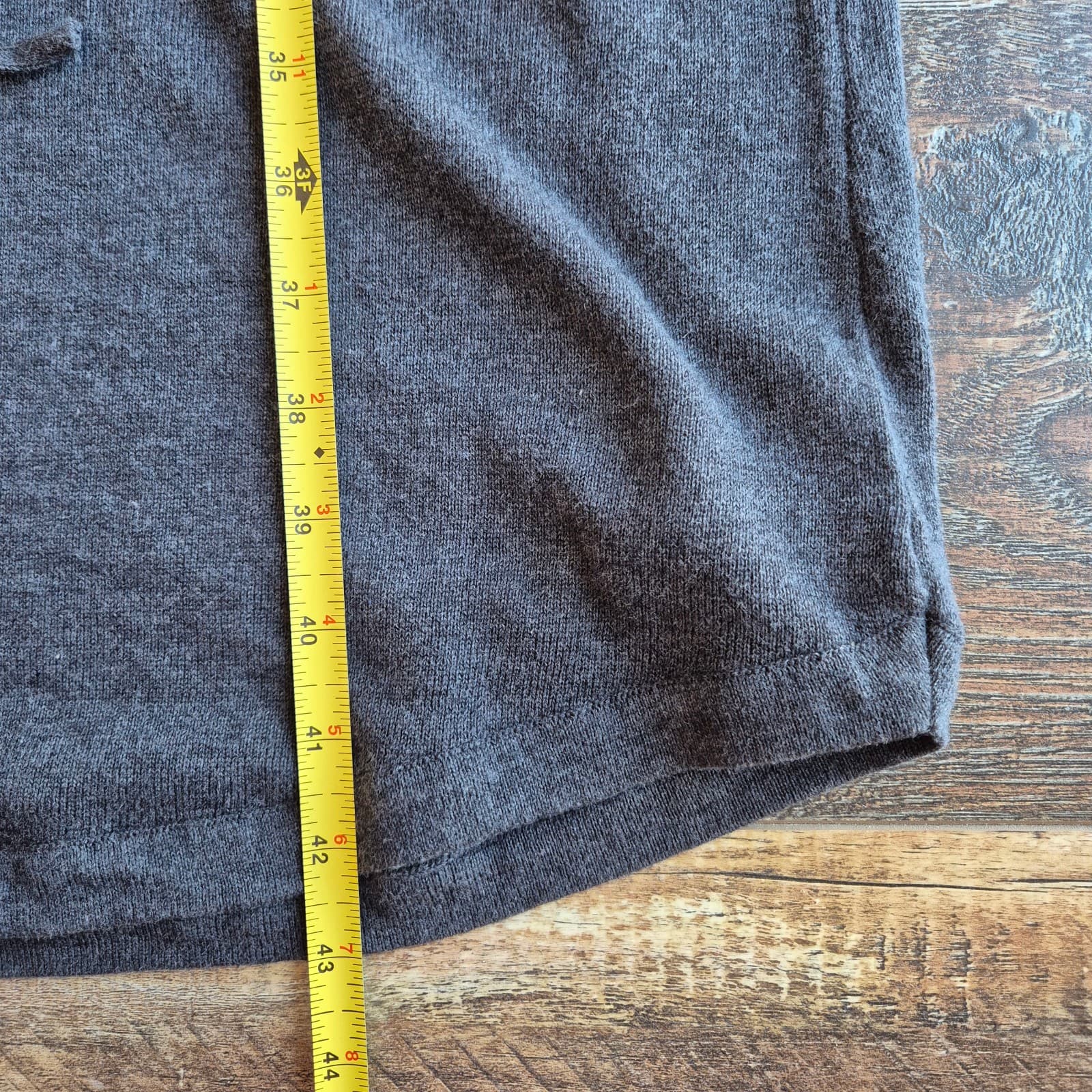 NWT Prana Leigh Organic Cotton Sweater Dress Drop Waist Drawstring Black Women M - Thumbnail 16