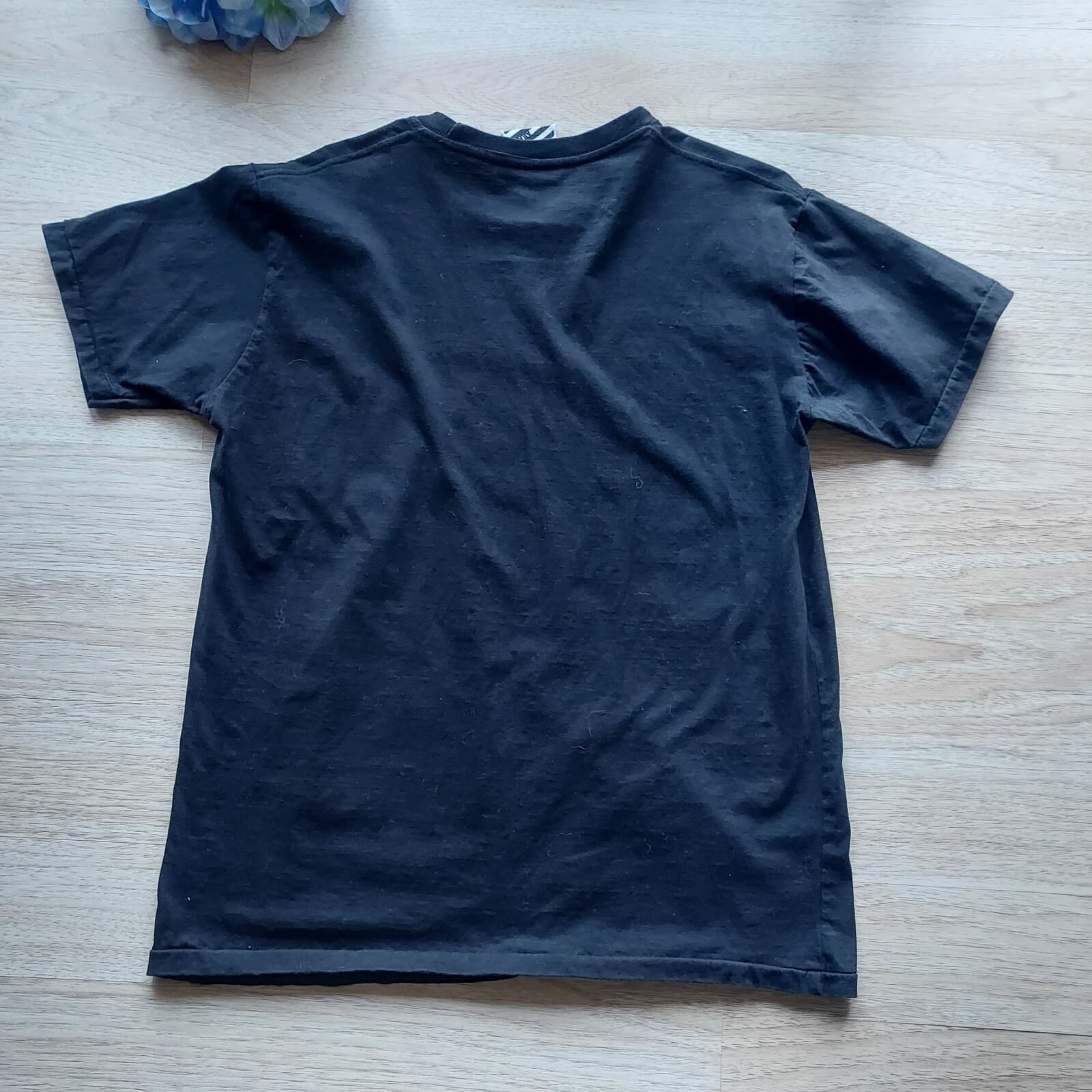ARAINA Graphic Tee Shirt "City Building" Sort Sleeve Black 100% Cotton Men Sz.L - Thumbnail 4