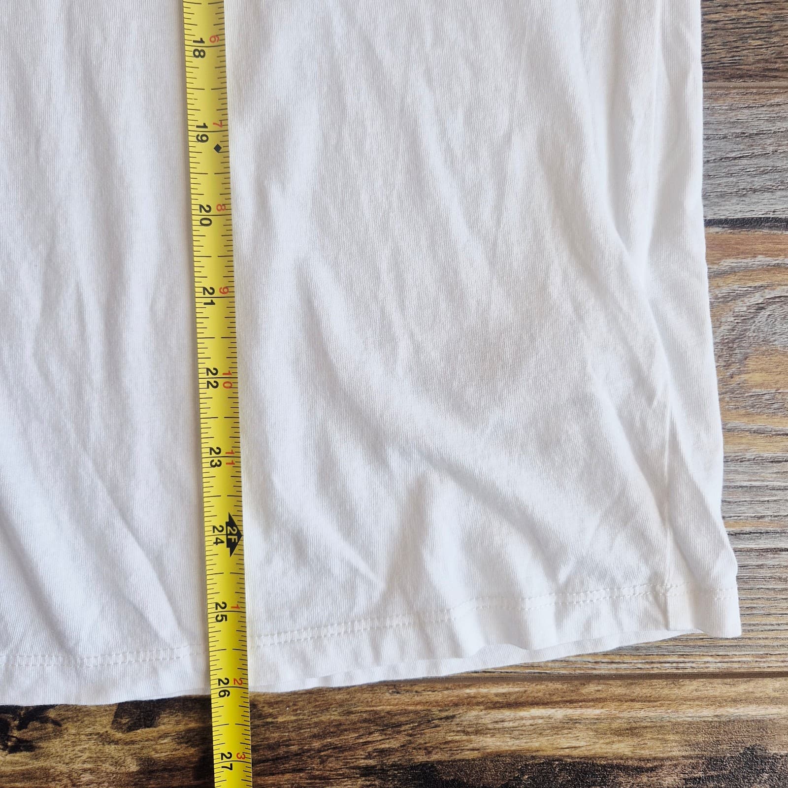 Quince Cotton Modal Crew Neck Swing T-Shirt Short Sleeve White Women's XL - Thumbnail 11