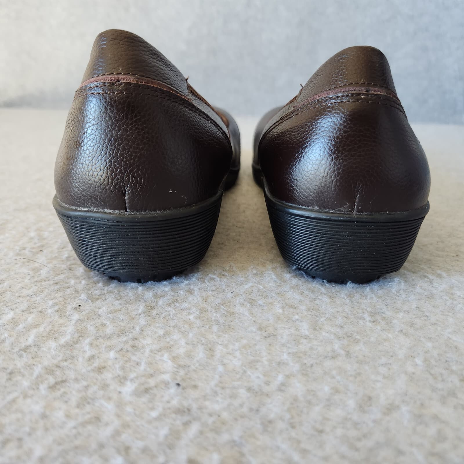 Gravity Defyer by AIW Jenda Brown Leather Pain Relief Shoes Loafer Slip-On US7 - Thumbnail 6