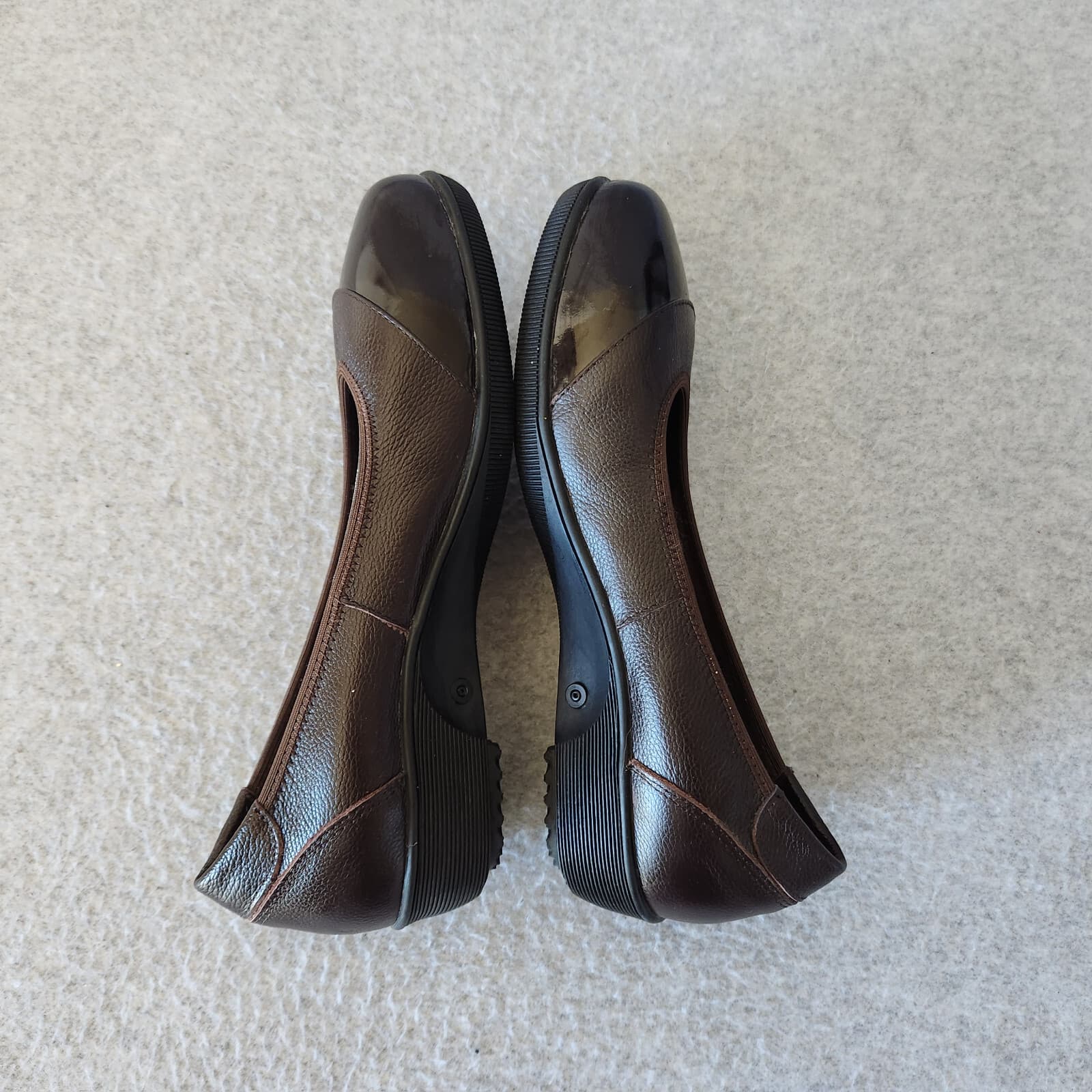 Gravity Defyer by AIW Jenda Brown Leather Pain Relief Shoes Loafer Slip-On US7 - Thumbnail 5