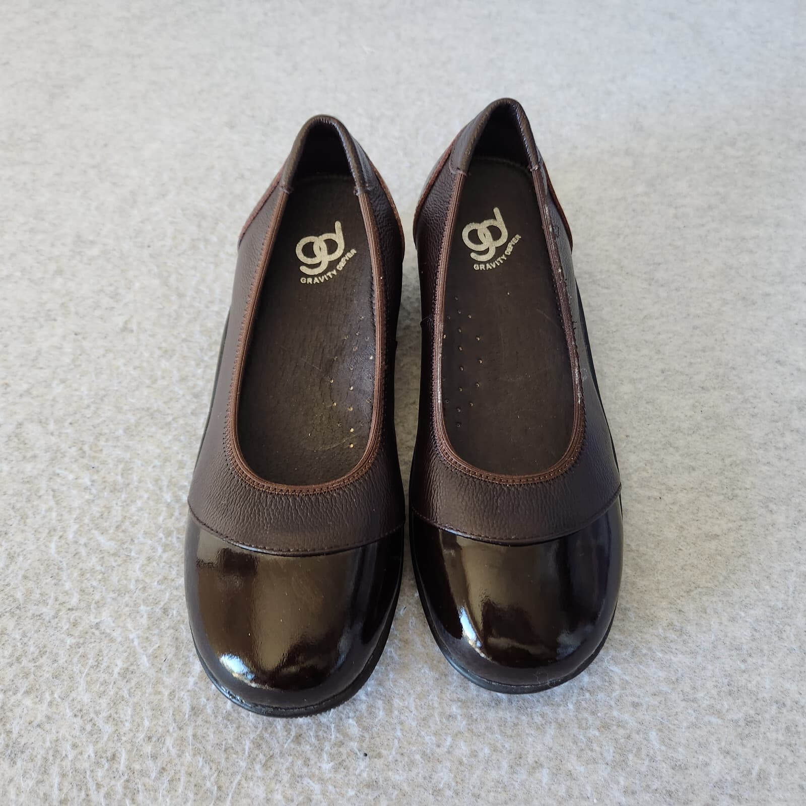 Gravity Defyer by AIW Jenda Brown Leather Pain Relief Shoes Loafer Slip-On US7 - Thumbnail 8