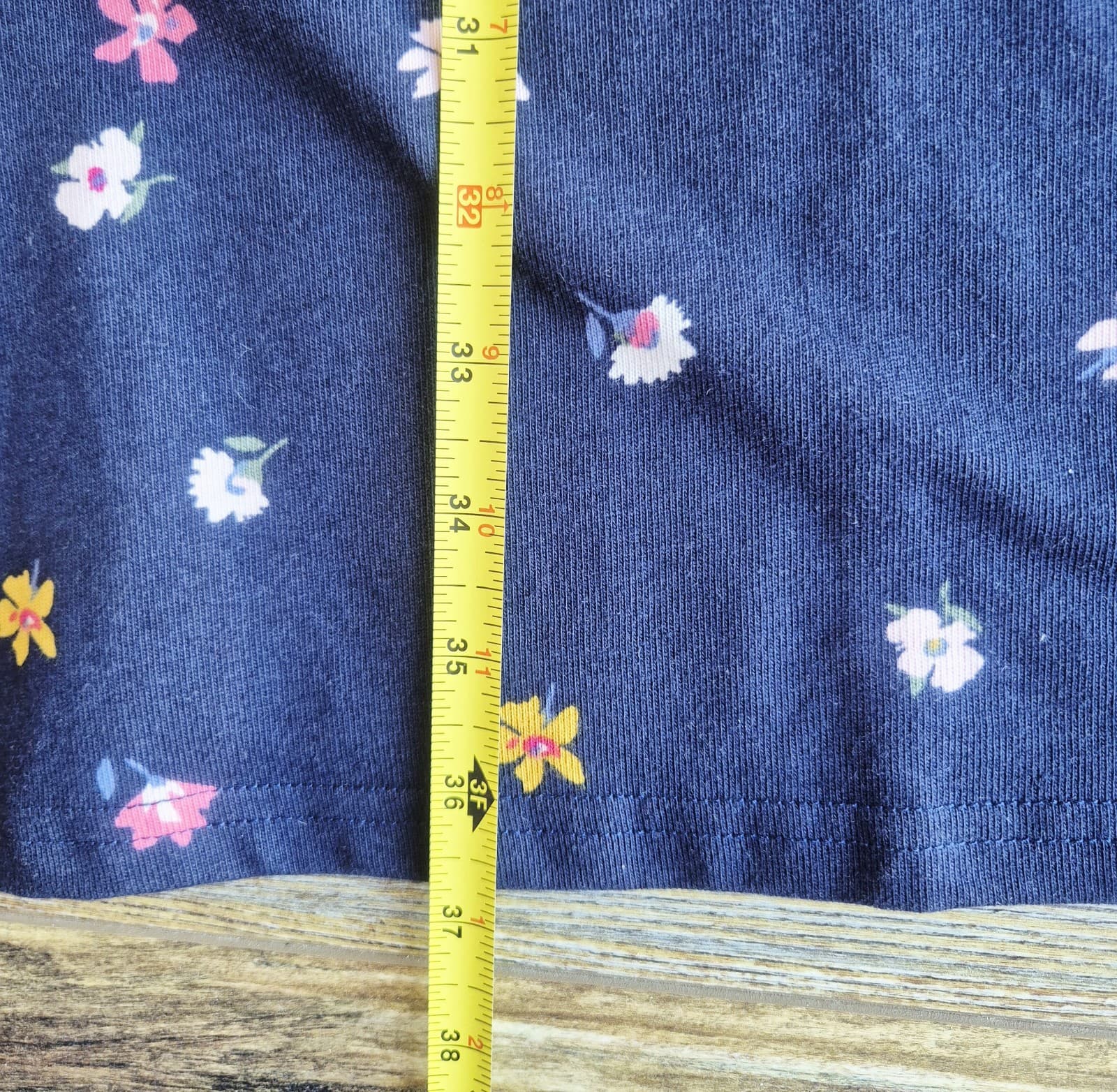 NWoT Joules Layla A-Line Jersey Dress Ditsy Floral Navy 3/4 Sleeve Pocket Size 8 - Thumbnail 15