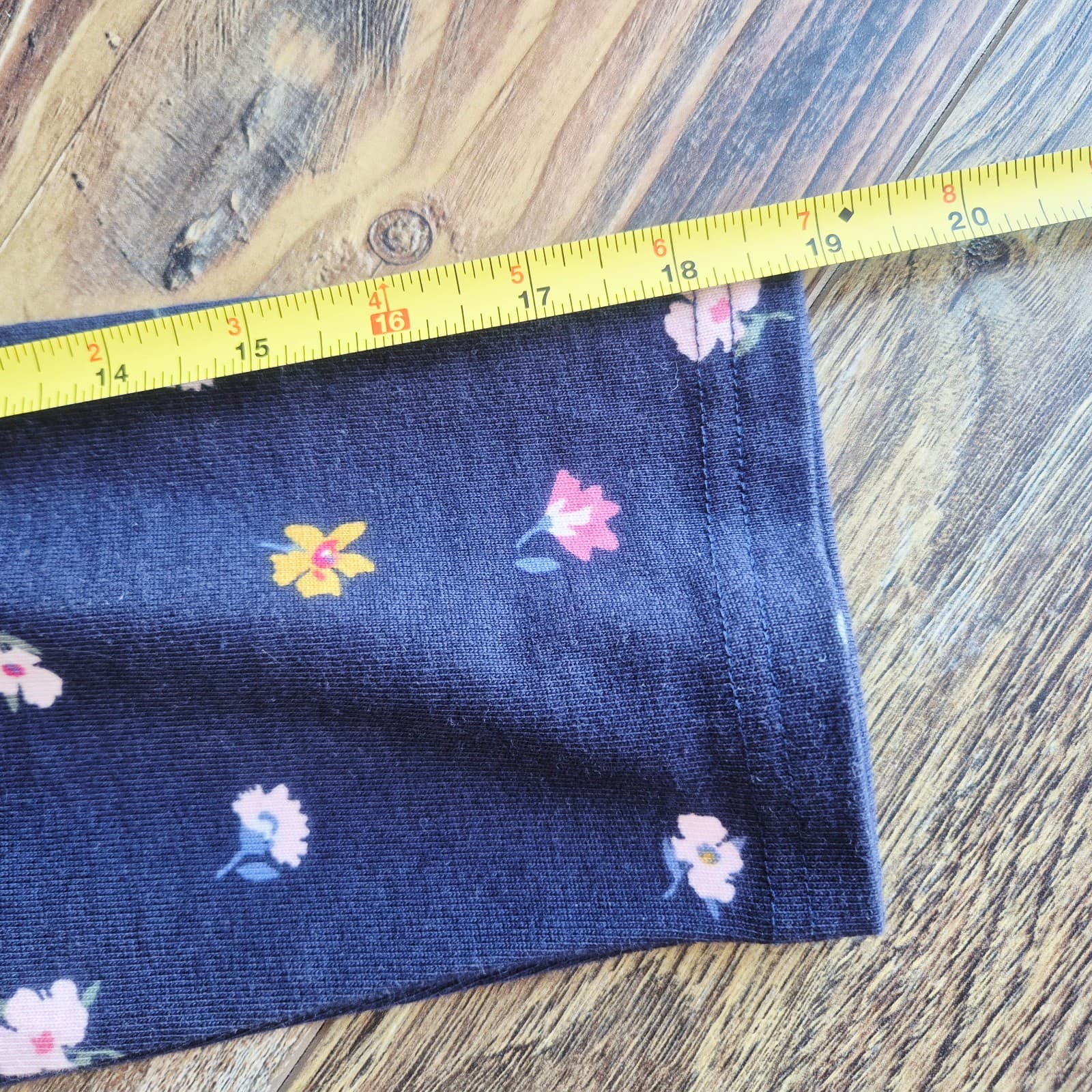 NWoT Joules Layla A-Line Jersey Dress Ditsy Floral Navy 3/4 Sleeve Pocket Size 8 - Thumbnail 13
