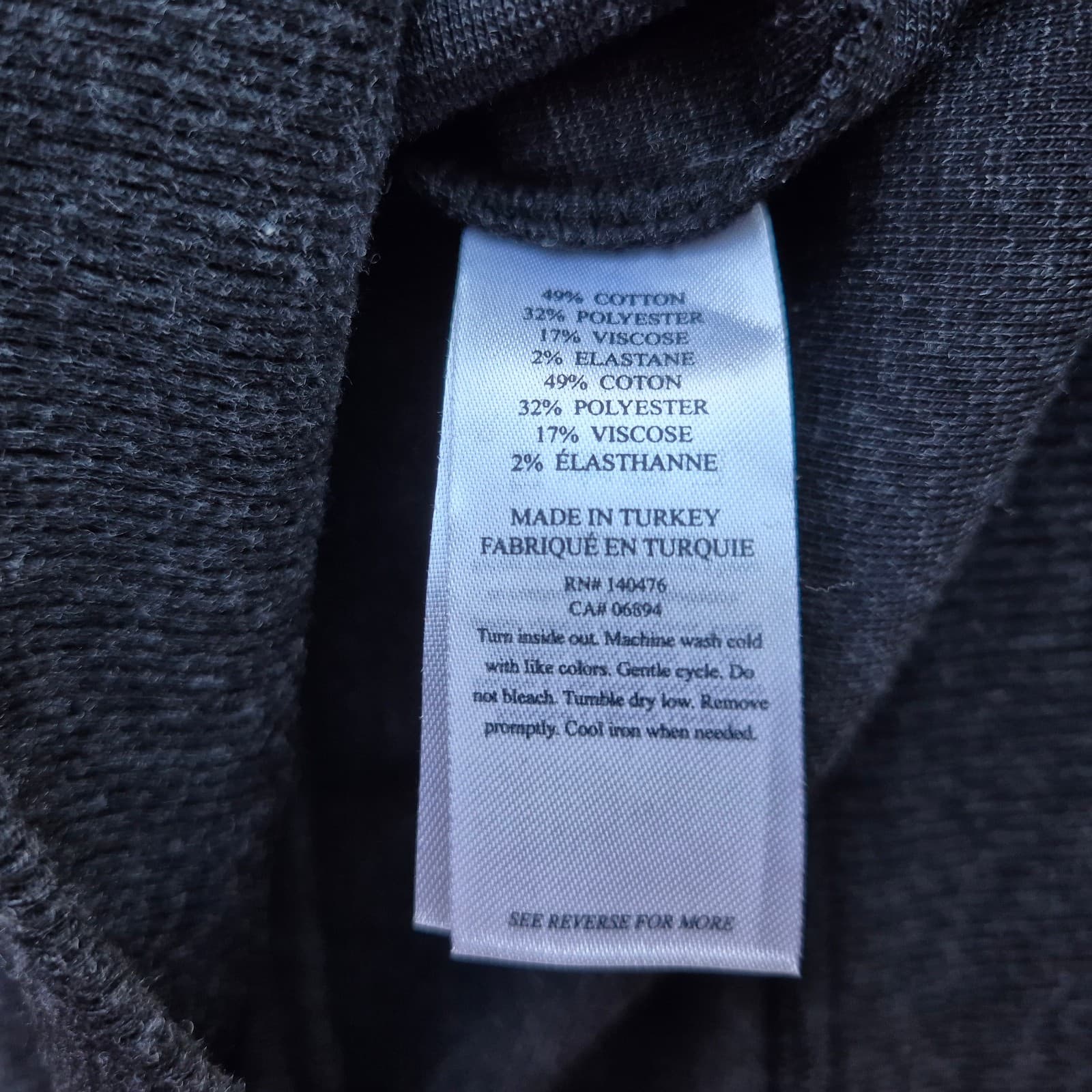 Faherty Legend Apres Waffle Knit Crew Neck Sweater Twill Heathered Black Women M - Thumbnail 9