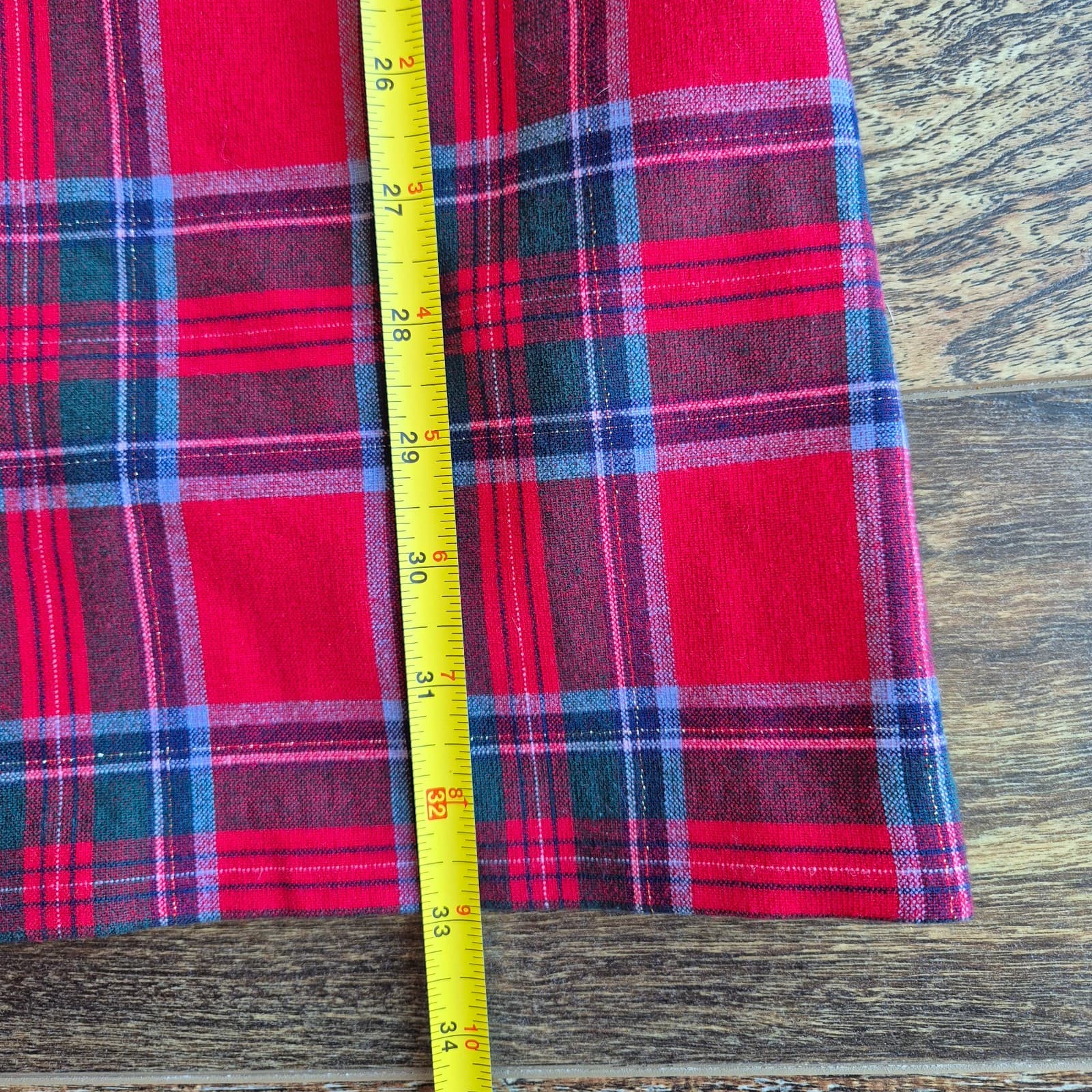 NWT Vineyard Vines $148 Nantucket Lurex Tartan Red Velvet Mini Shift Dress Sz.16 - Thumbnail 12