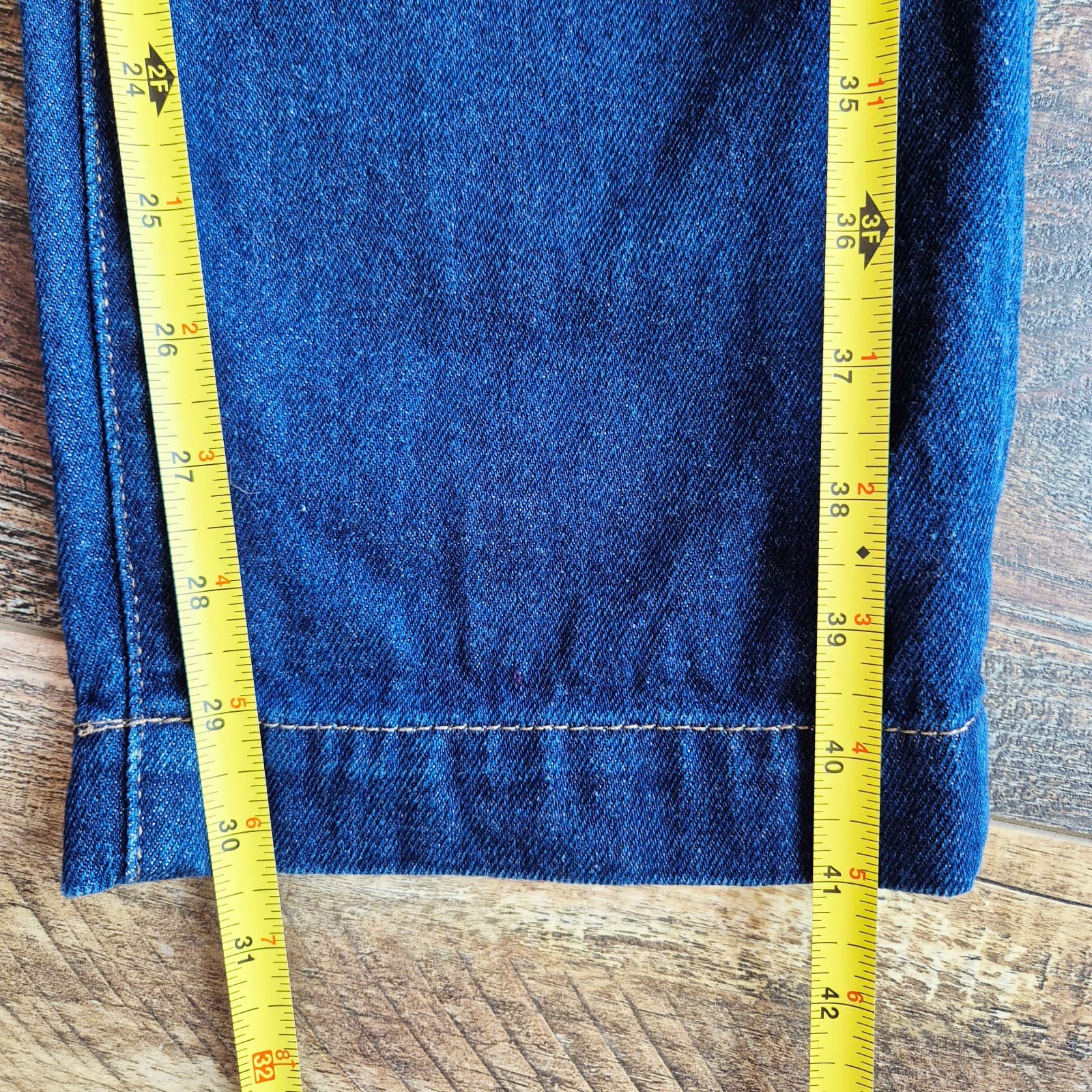 NWoT Madewell Baggy Straight Pleated Jeans Woodham Wash Blue Women's 25 #NH757 - Thumbnail 15