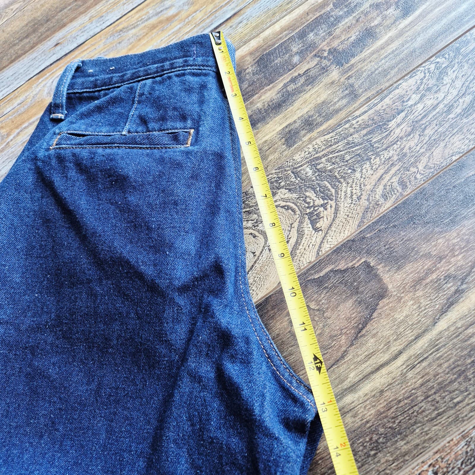 NWoT Madewell Baggy Straight Pleated Jeans Woodham Wash Blue Women's 25 #NH757 - Thumbnail 16