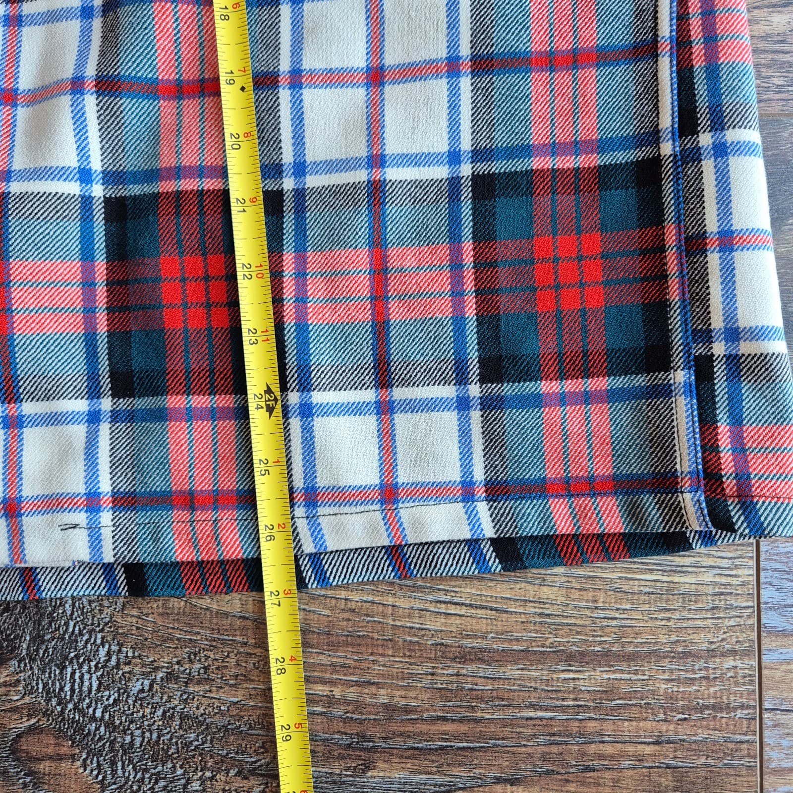 Vintage Concordia 100% Wool Multicolor Plaid Button-Down Shirt Long Sleeve Men L - Thumbnail 8