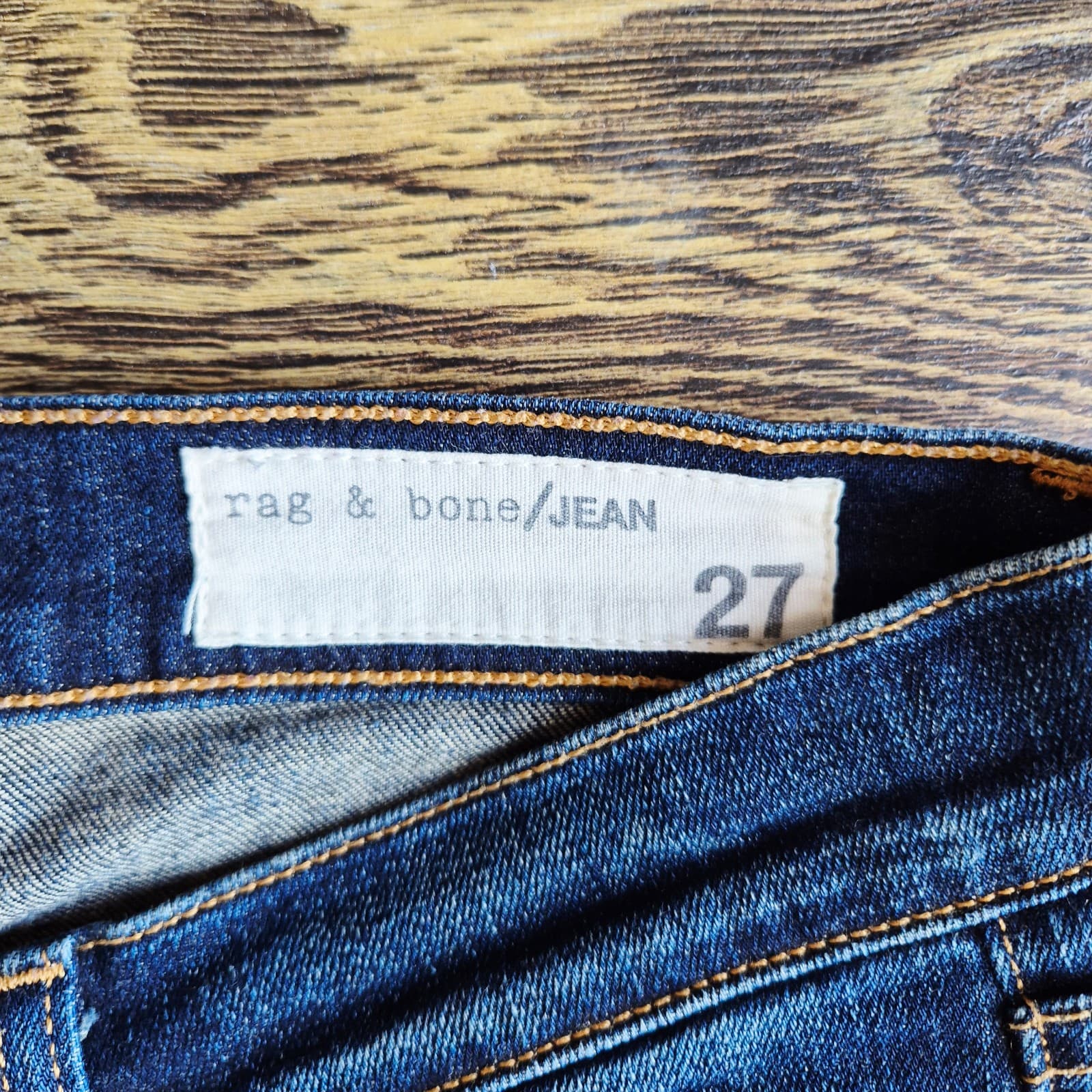 Rag & Bone High Rise Skinny Jeans Blue Chaucer Cotton Blend Women 27 Made in USA - Thumbnail 8