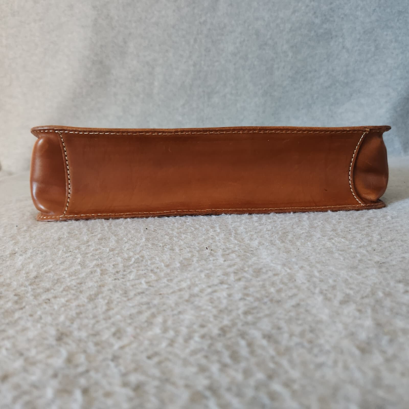 Vintage Fossil Cabo Flap Shoulder Bag Snap Leather Tan - Thumbnail 5