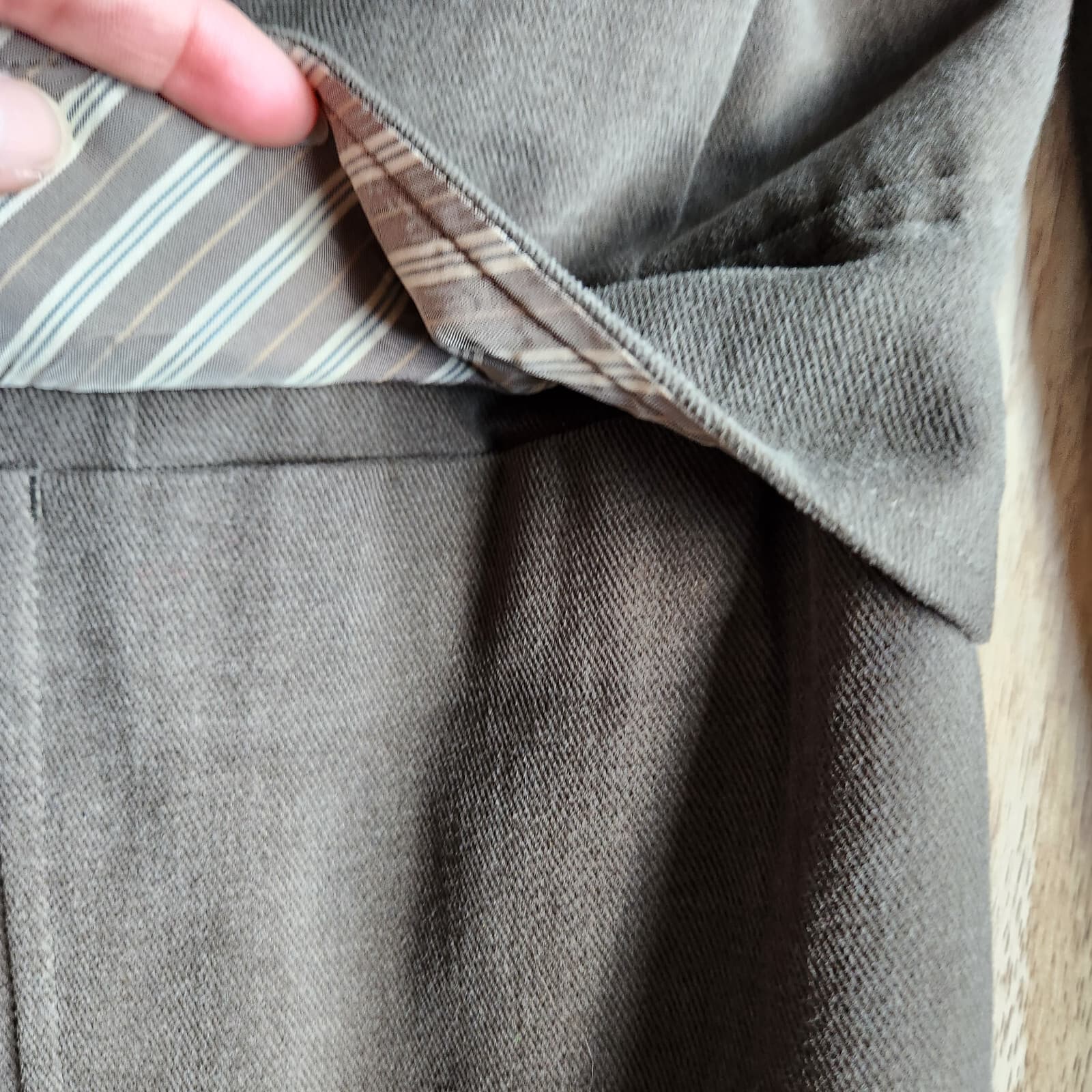 IBIZA Tessuit Sondrio Ravelli Twill Sport Coat Blazer Button Olive Green Sz.40R - Thumbnail 5