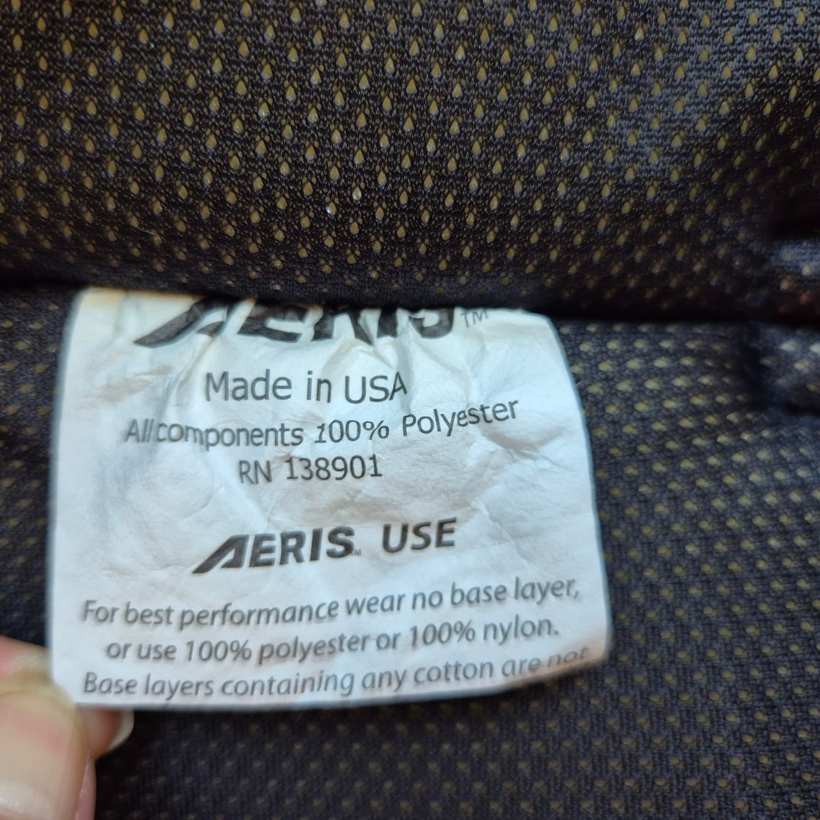 Aeris Ozone Made in USA Extreme Cold Insulated Windproof Jacket Liner Black XS - Thumbnail 8