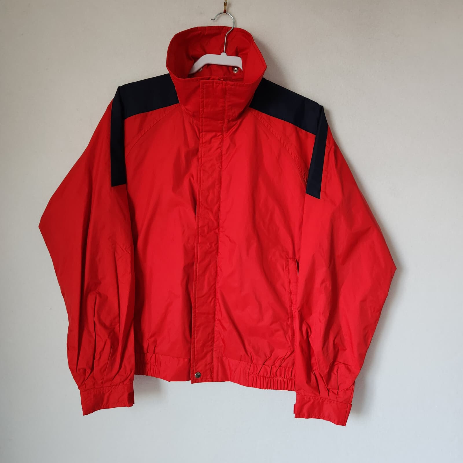 Vintage Peregrine Entrant Made in Japan Hood Windbreaker Jacket Zip Red Men's M - Thumbnail 2