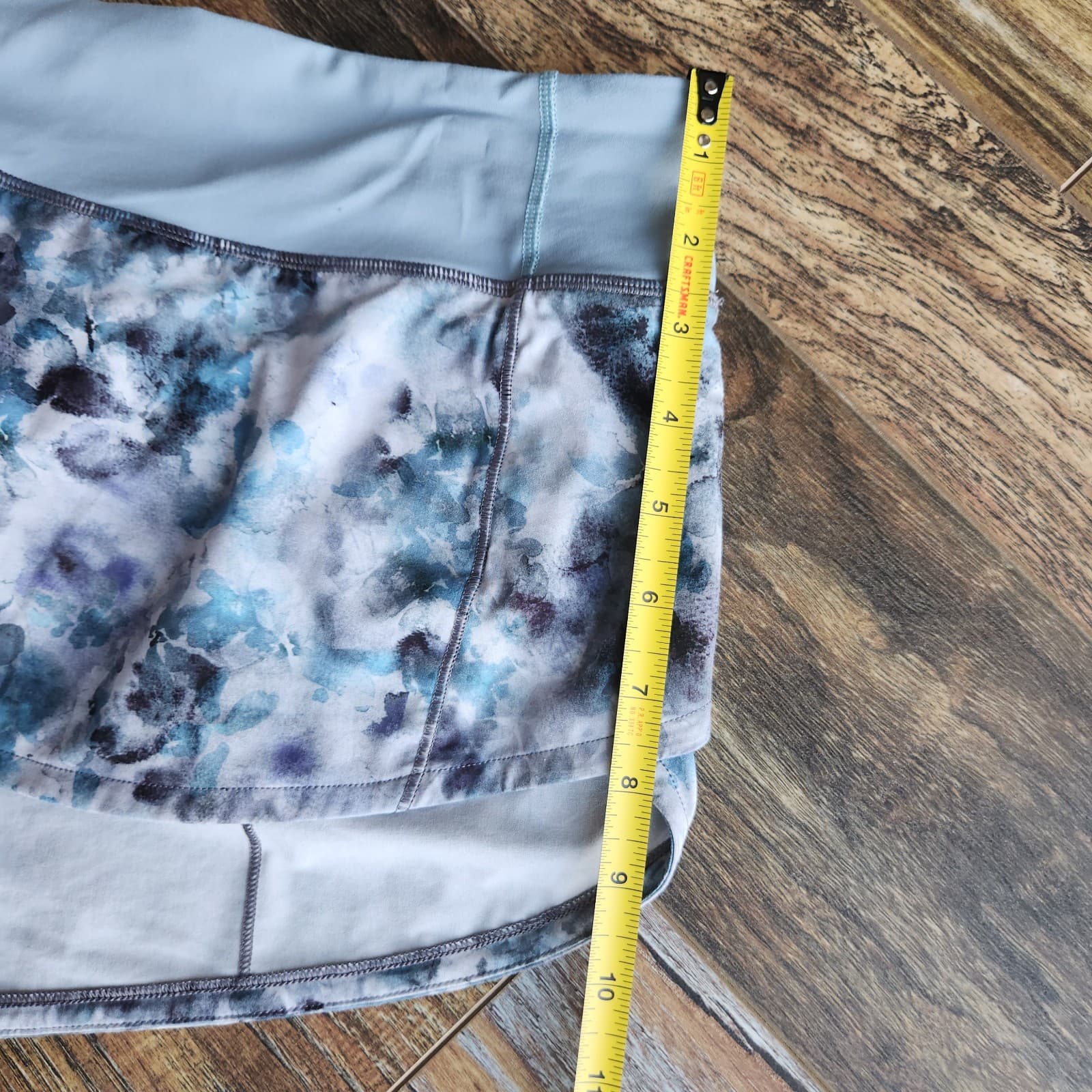 Lululemon Speed Up Mid-Rise Short 3" Kaleidofloral Multi Blue Cast Women's 10 - Thumbnail 12