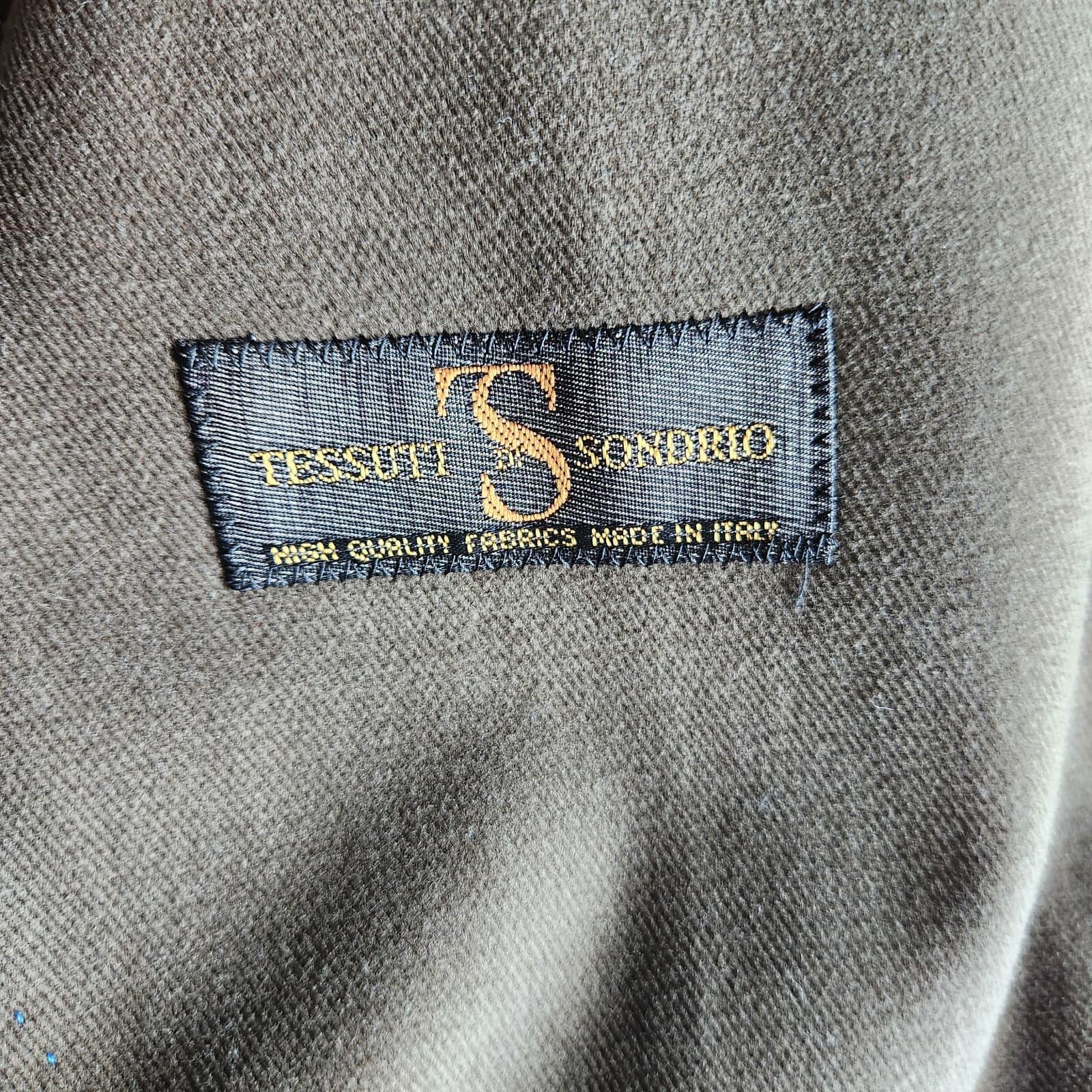IBIZA Tessuit Sondrio Ravelli Twill Sport Coat Blazer Button Olive Green Sz.40R - Thumbnail 9
